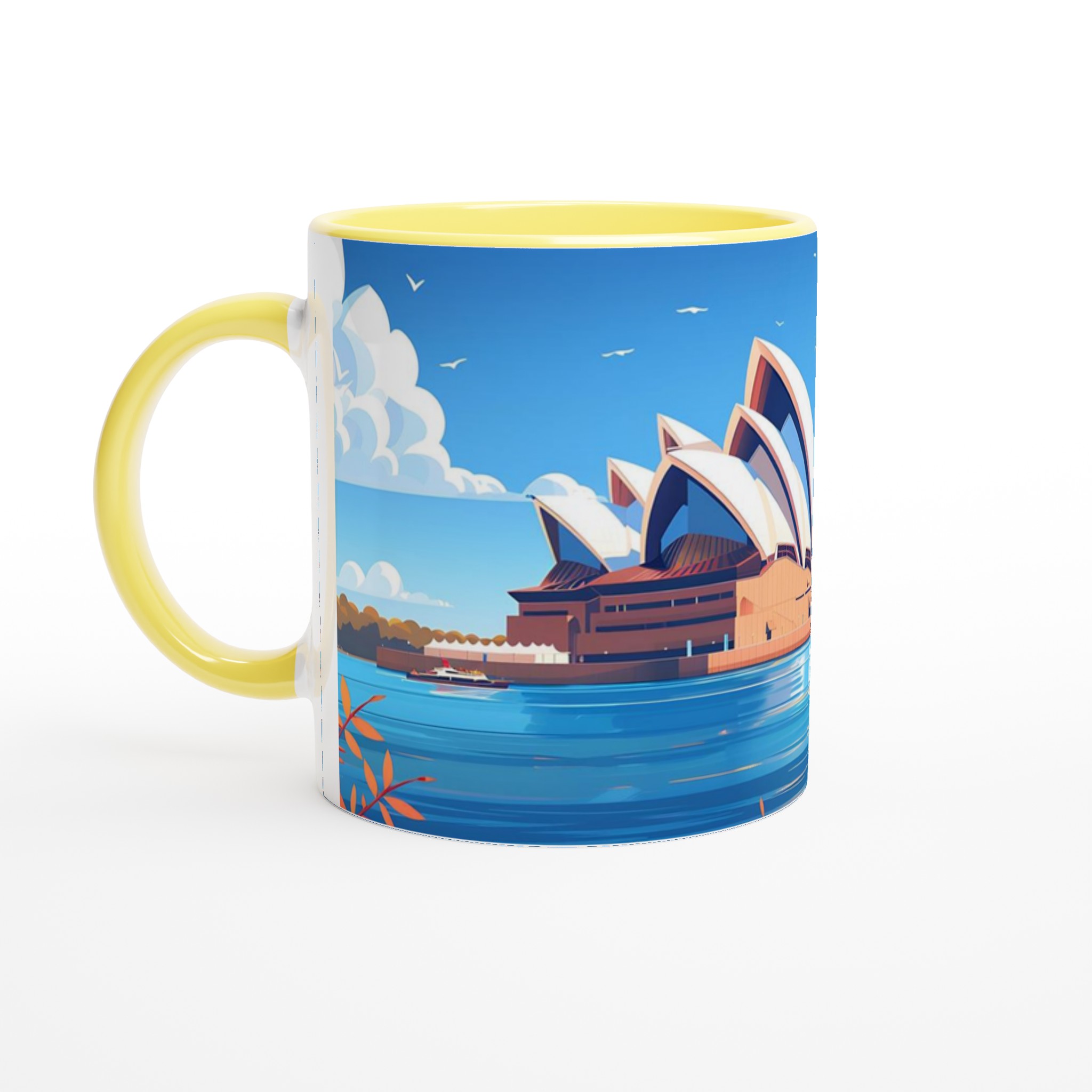 Sydney Opera House Konst Keramikmugg - 11oz Ikonisk Design, Välj Din Färg! 3 d8add22c-c9c5-4688-a7d6-24f9ad84888a