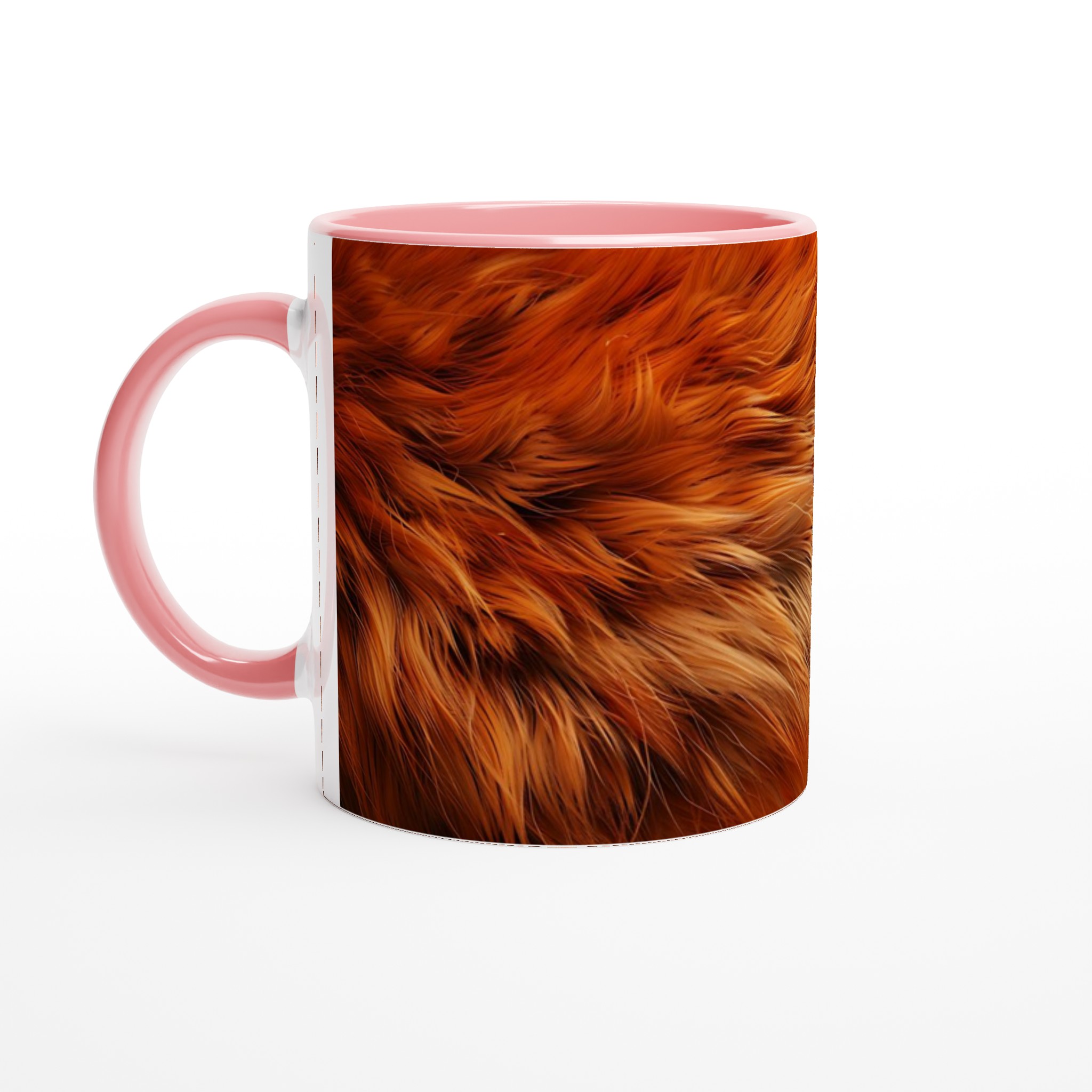 Vit 11oz Keramisk Mugg med Värmande Eldröda Nyansval 6 d9207805-1d35-43a5-a938-089391140b7e