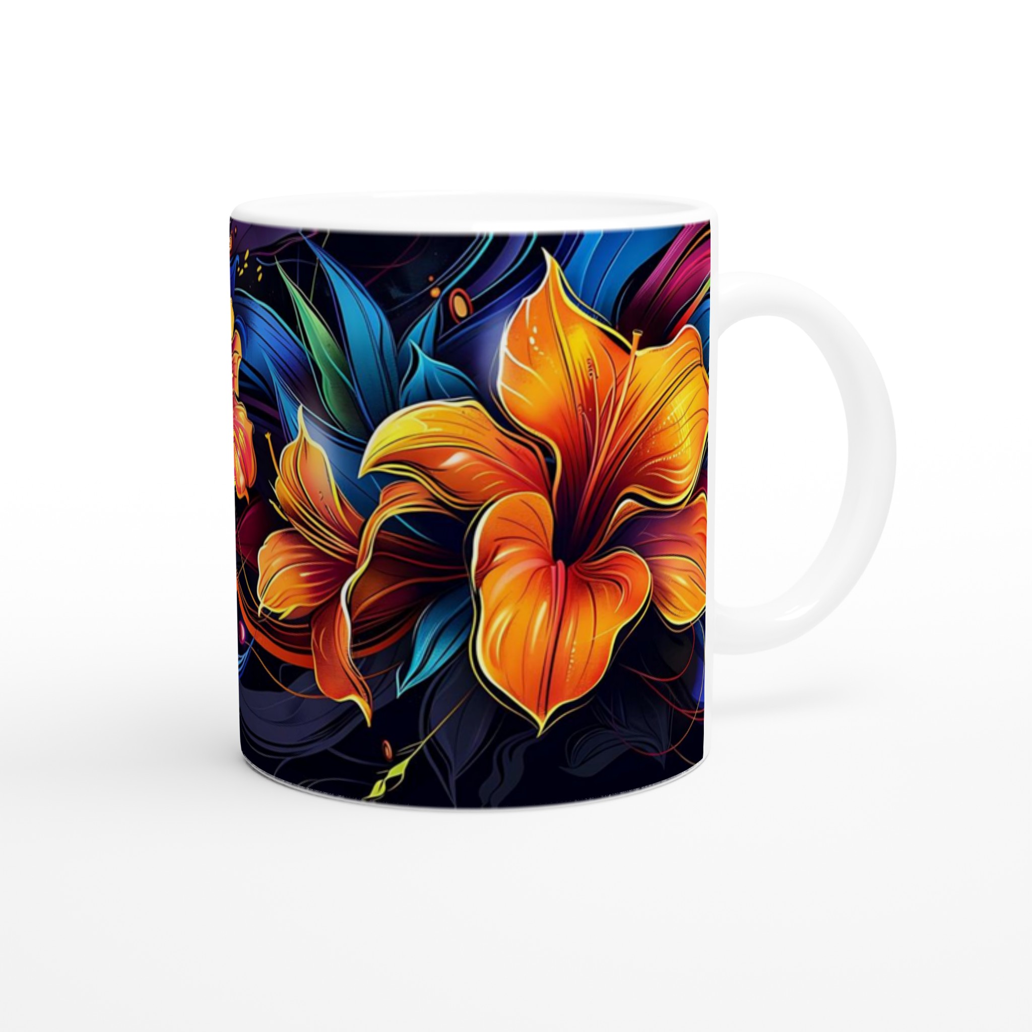 Neonblomster keramikmugg – En explosion av färg för din kaffestund, välj bland 7 livfulla nyanser! 9 d92e3340-77f4-4a31-90e6-b5186d8f6bdb