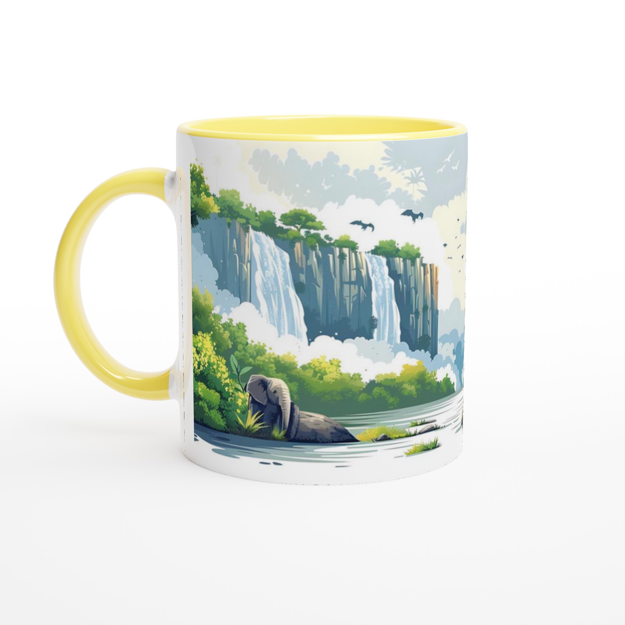 Tropisk Djungelkaskad Mugg – Vibrerande Naturdesign i ditt Val av Färg 3 d95cf4a4-2bdd-44fd-b115-302f4d0457f5