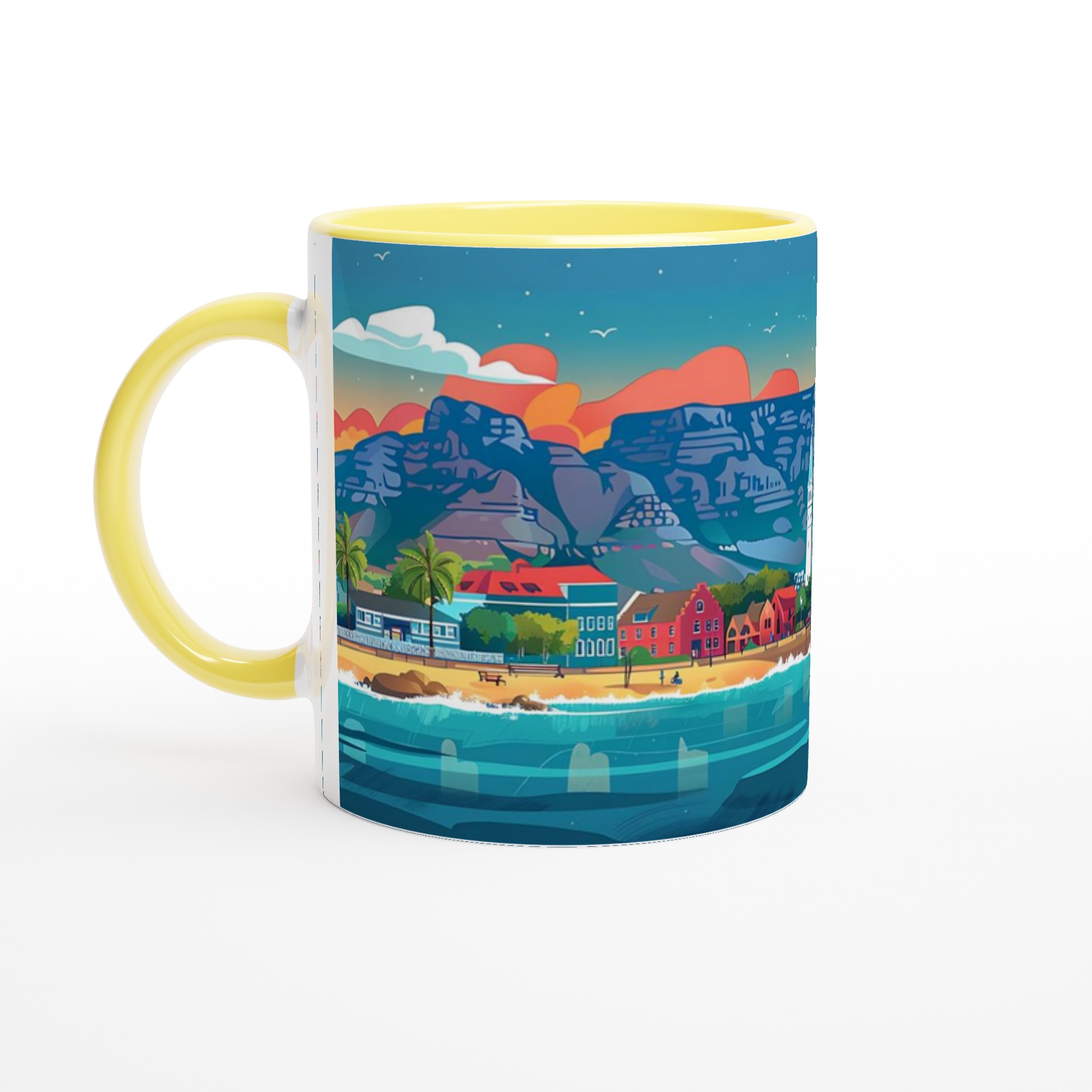 Färgsprakande Kuststad Keramikmugg – Din Kaffestund med Soliga Vyer, Välj Bland Flera Färger! 3 d99e47eb-32c0-45c4-9d6c-4f7f9e8142ef