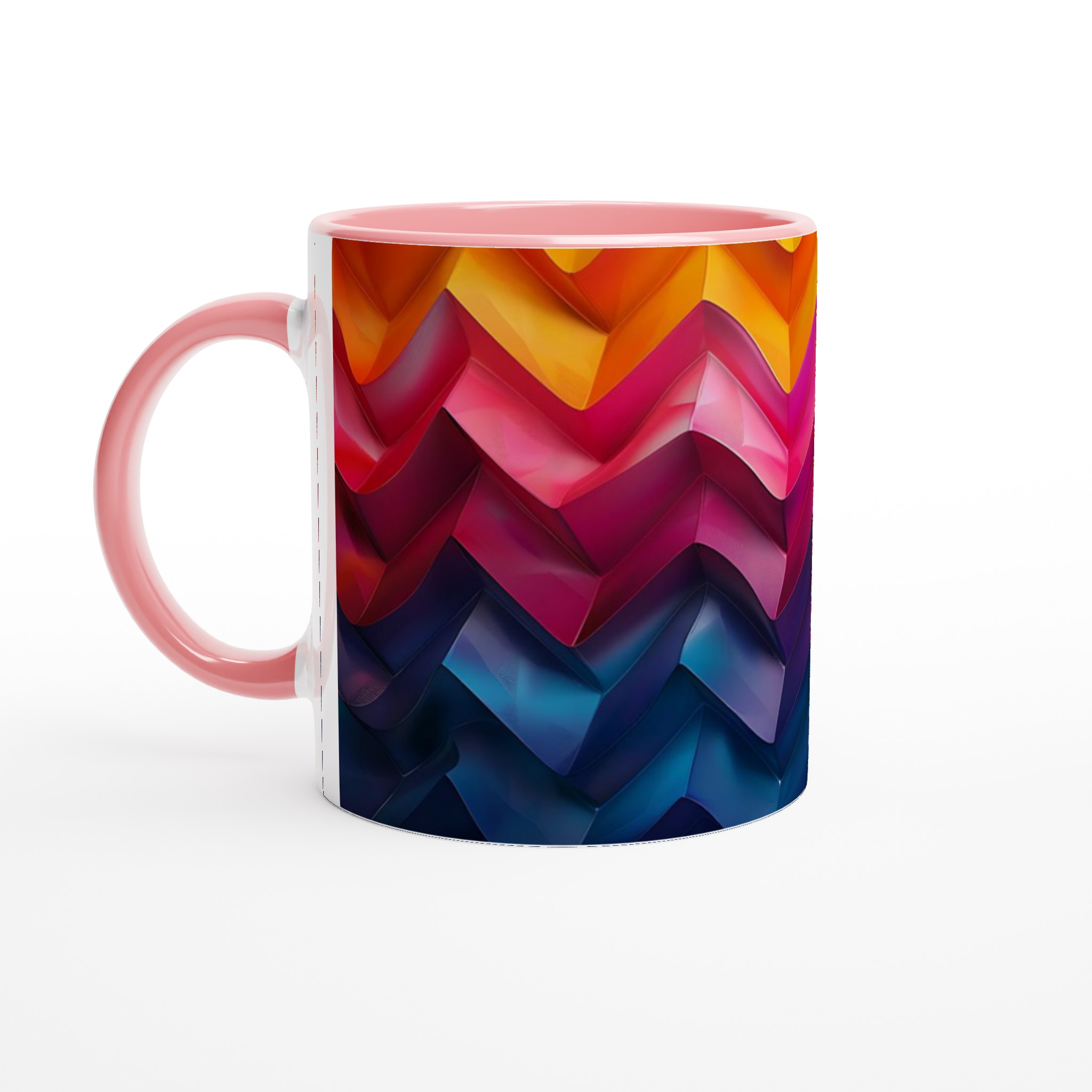 Abstrakt Våg Keramikmugg - 11oz Vibrant Konstnärlig Design i Ditt Val av Färg 6 d9ce0f11-b3da-432a-aa31-3b70851bdb11