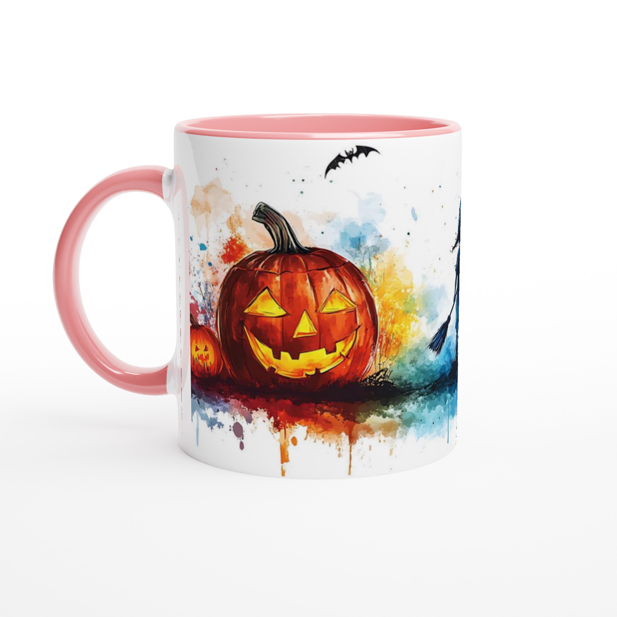 Spöklik Halloween Akvarell Mugg - Skrämmande Charm & Livfull Design, Välj din Favoritfärg! 6 d9d29655-57eb-454f-b55a-79207d000481