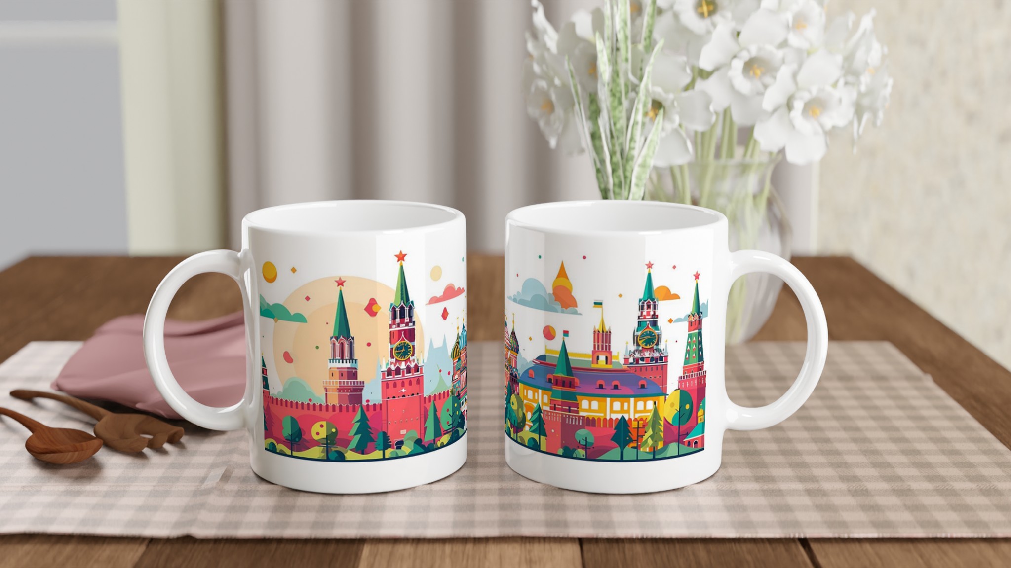 Färgglad Stadsbild Mugg – Levande Keramikmugg i ditt val av sju nyanser 10 d9dc914d-bb03-42c1-ac10-33e23b8e1054