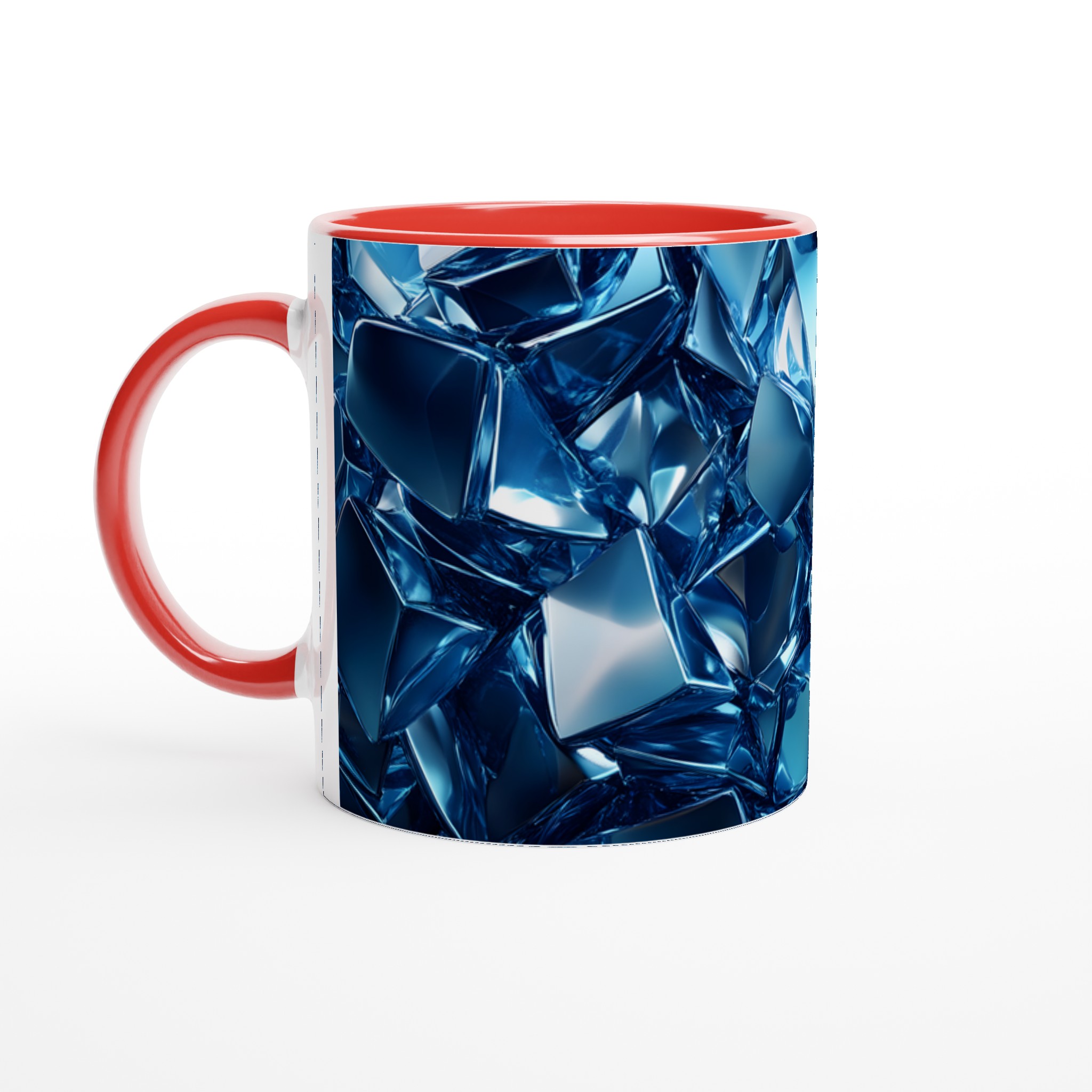 Glänsande Blå Kubism Keramikmugg – Din Kaffestund, Din Färg! 5 da035d96-a5d5-4324-bd89-a5fbf67c9dff