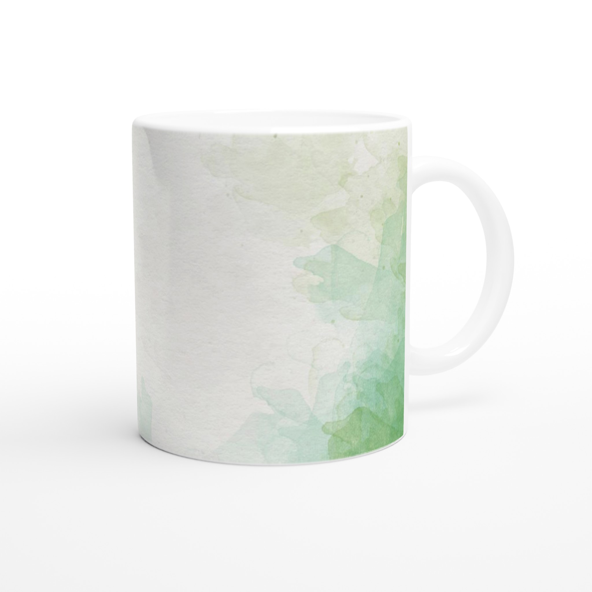 Vit 11oz keramisk mugg med subtil akvarellkänsla - välj din favoritfärg 9 da15c7e2-12b0-4b61-9969-423ad8226f44