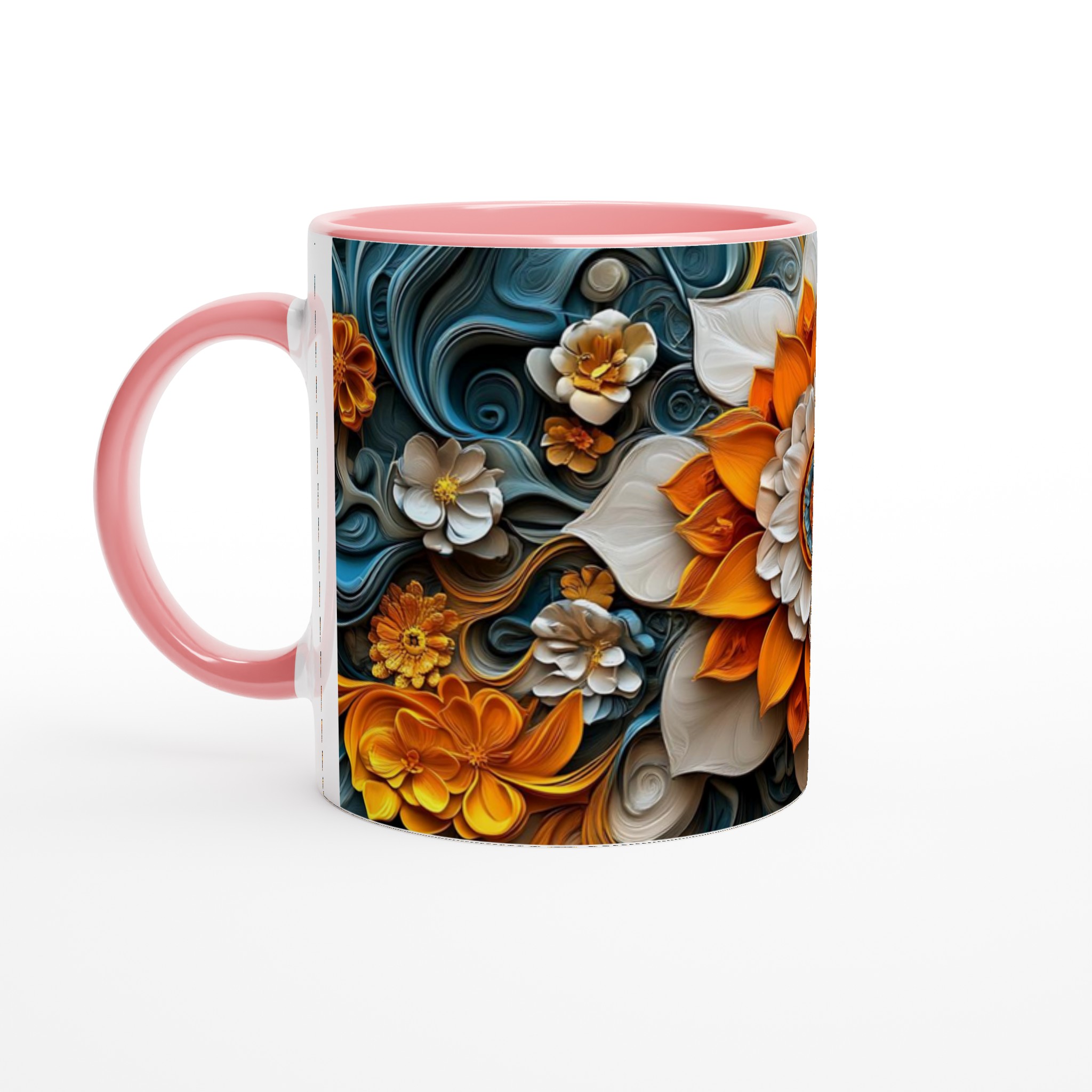 Abstrakt Mandala Konst Mugg – 11oz Keramisk Mugg i Ditt Val av 7 Levande Färger 6 da32d5a7-772e-43b1-8054-a82f8689bbc0