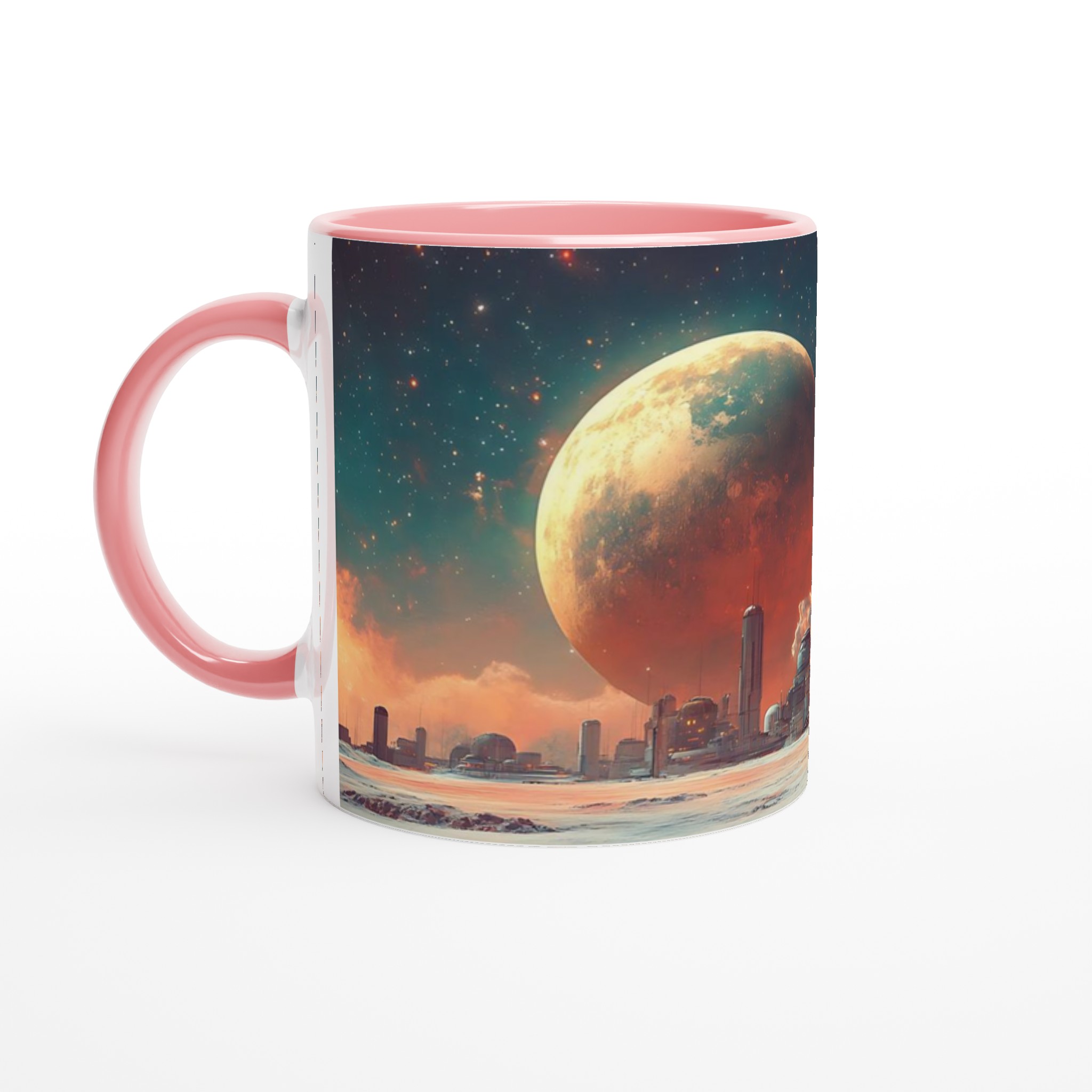 Kosmisk Stad Keramikmugg - 11oz, Sci-Fi Design, Hållbar och Diskmaskinssäker – Välj bland 7 Färgstarka Nyanser 6 da6d7dcc-048c-49ac-bd0f-59cb642c785f