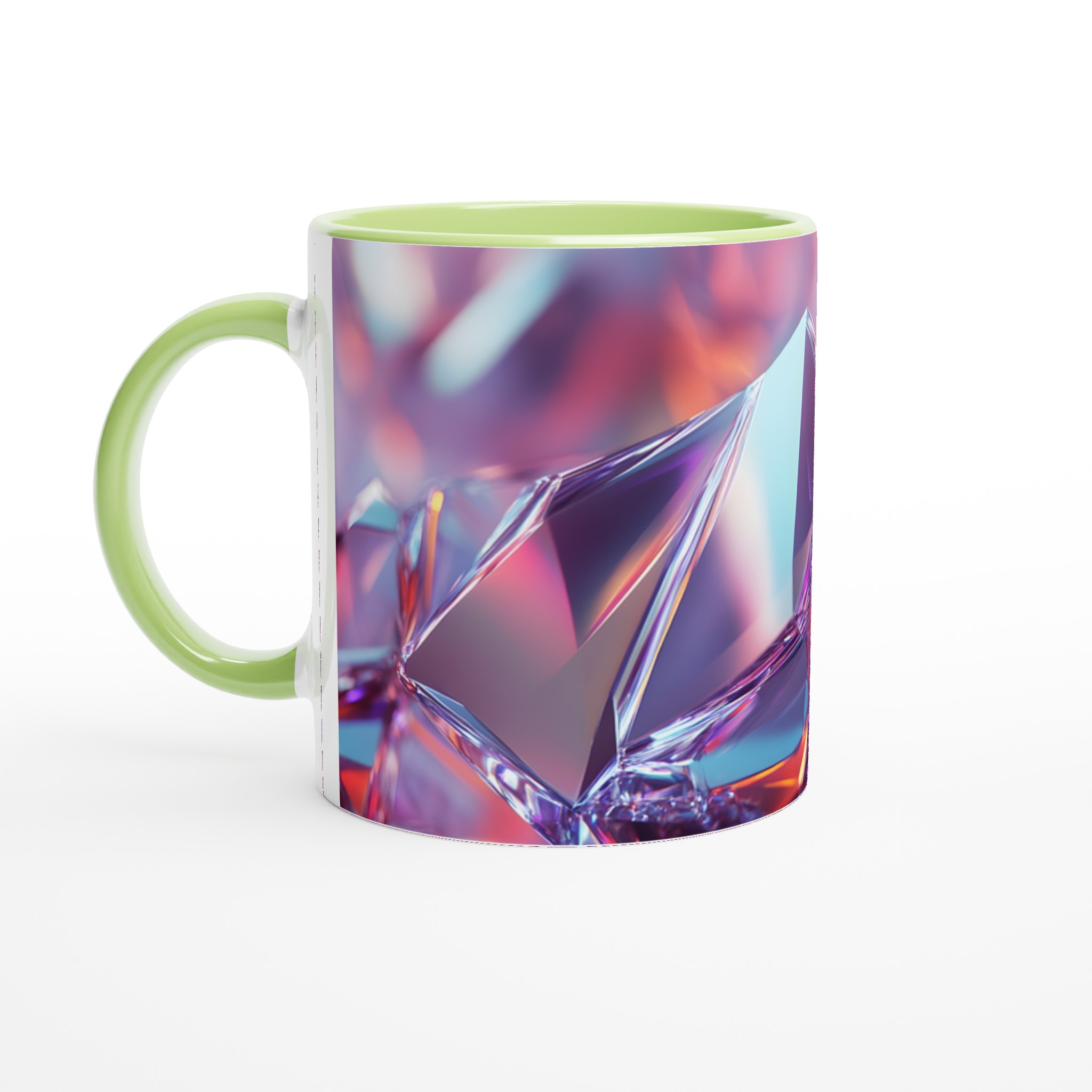Glittrande Kristallmugg – 11oz Keramikmugg i en Regnbåge av Färger 7 da7ba643-8b7c-4315-affc-3167b9e5db2c