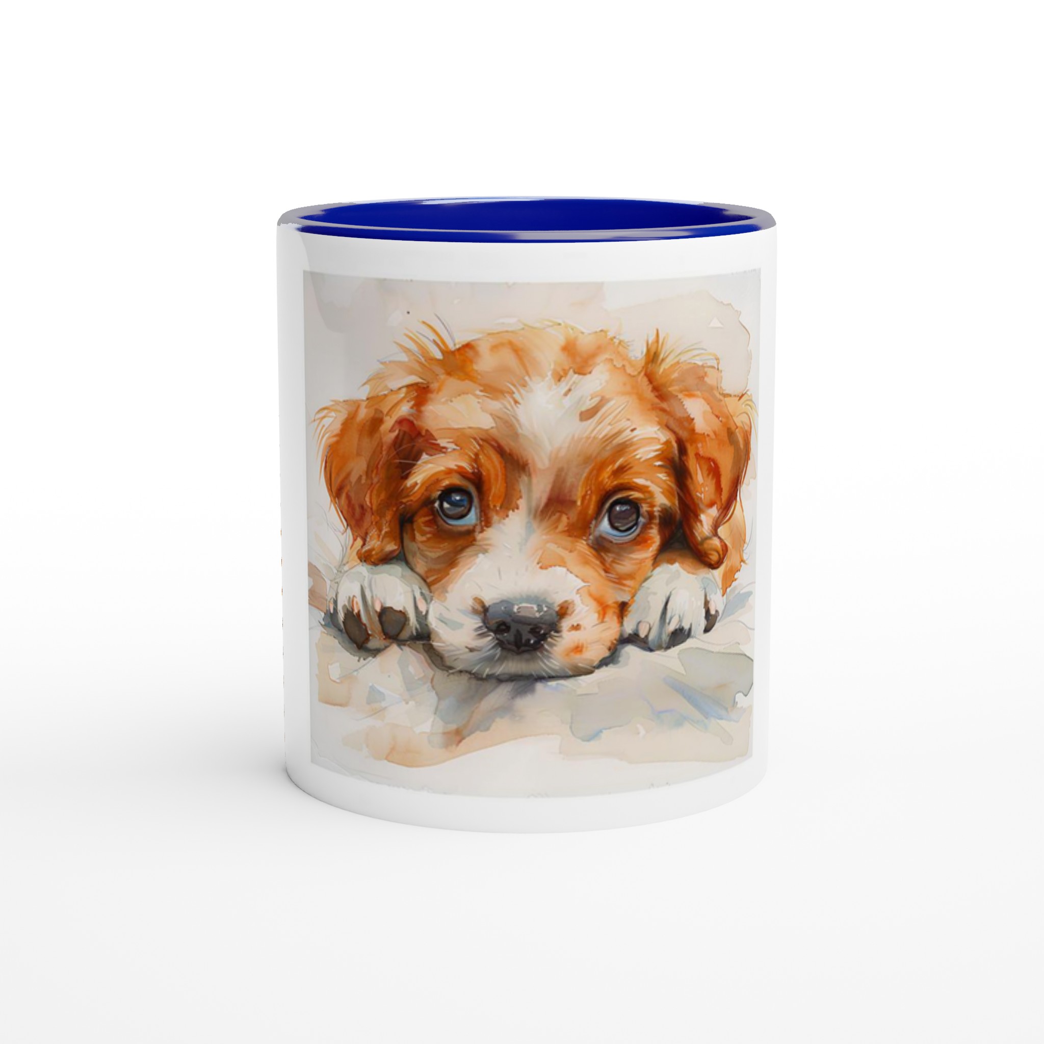 Vattenfärgsvalp 11oz Keramikmugg - Charmig Hunddesign i ditt val av sex levande nyanser 5 daa5b5ab-acbe-474d-b84e-3e1aa2ad94bf