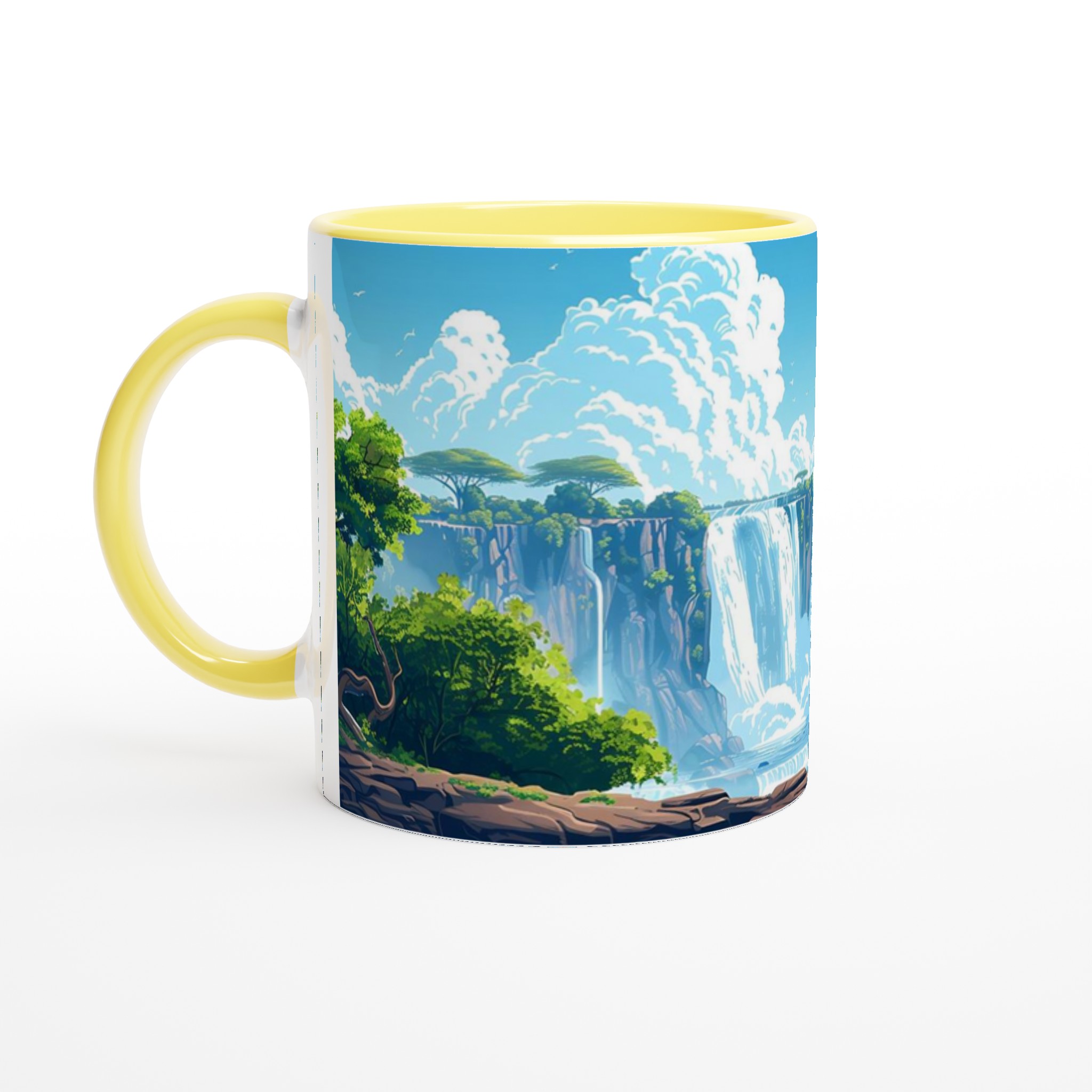 Tropiskt Vattenfall Kaffemugg - Levande Naturdesign i Flera Färger 3 daad7d03-fdc5-42d9-9fe7-974a382ba94e