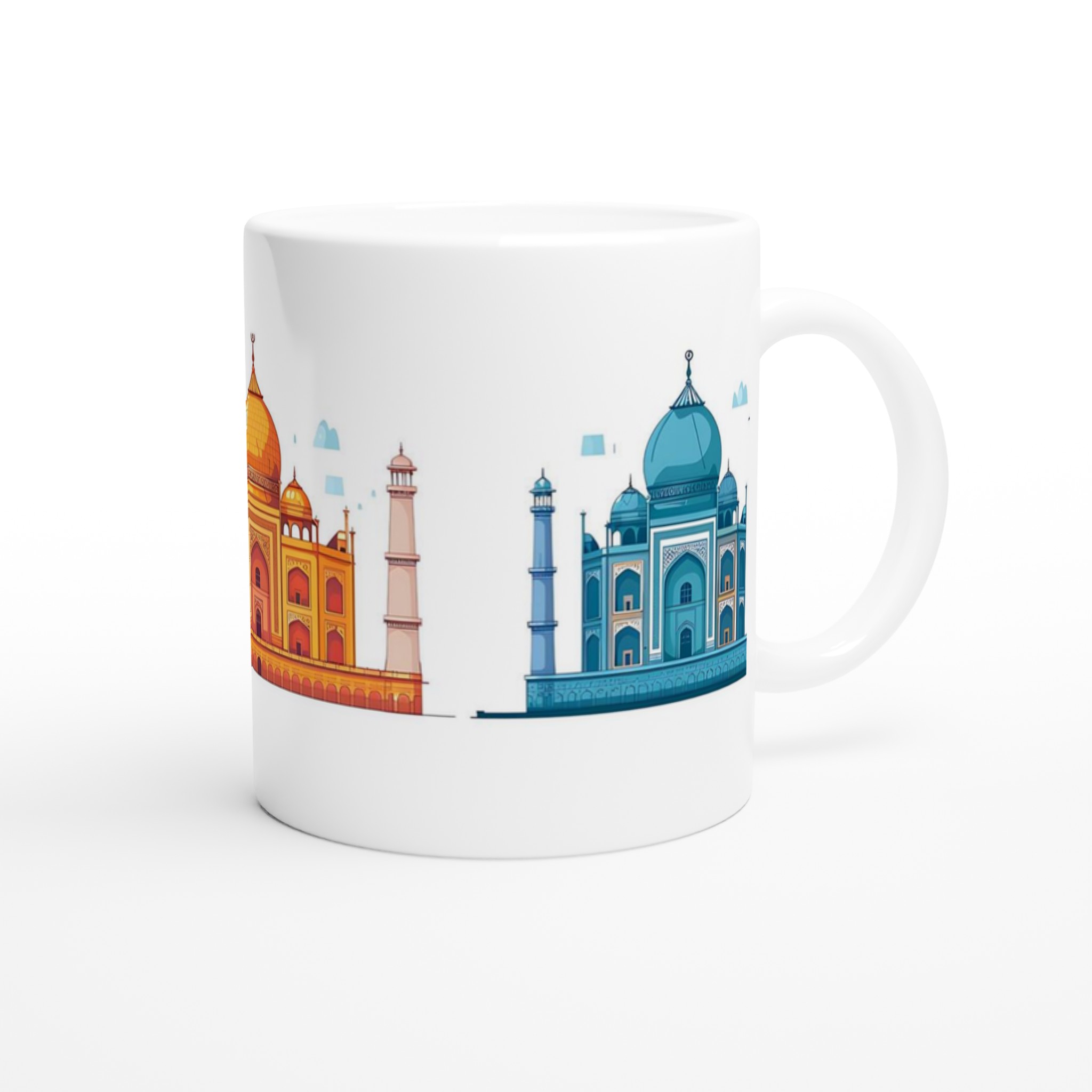 Taj Mahal Inspirerad Keramikmugg - Historisk Charm i Valfri Färg, 11oz 9 dacdfba3-f865-45ce-9b7e-aaccfa86baae