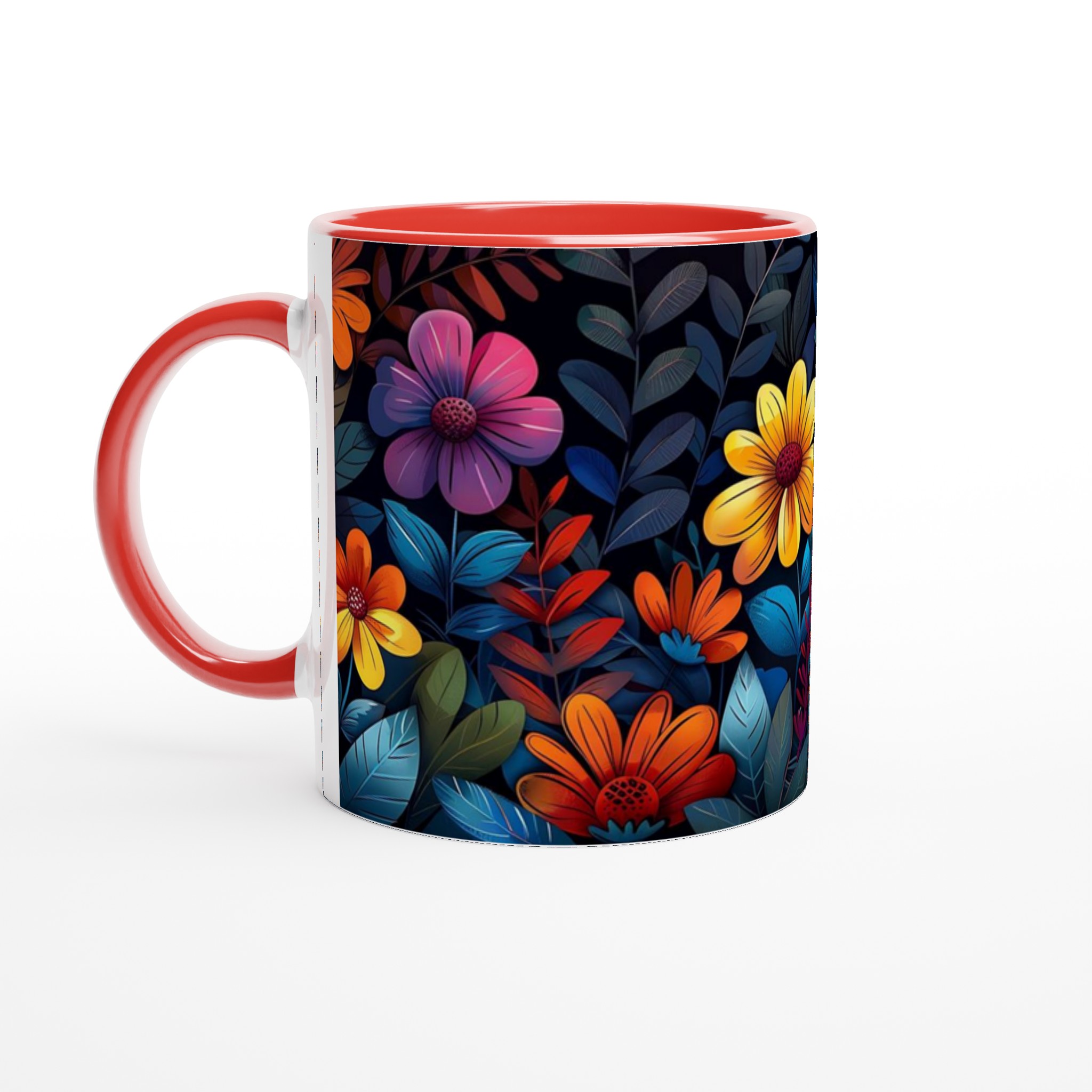Mugg med Blomsterträdgård: Färgglad Keramikmugg i 7 Nyanser för Kaffe- och Teälskare 5 dae5f7c9-46a4-409c-948e-4c8f751d4d2a