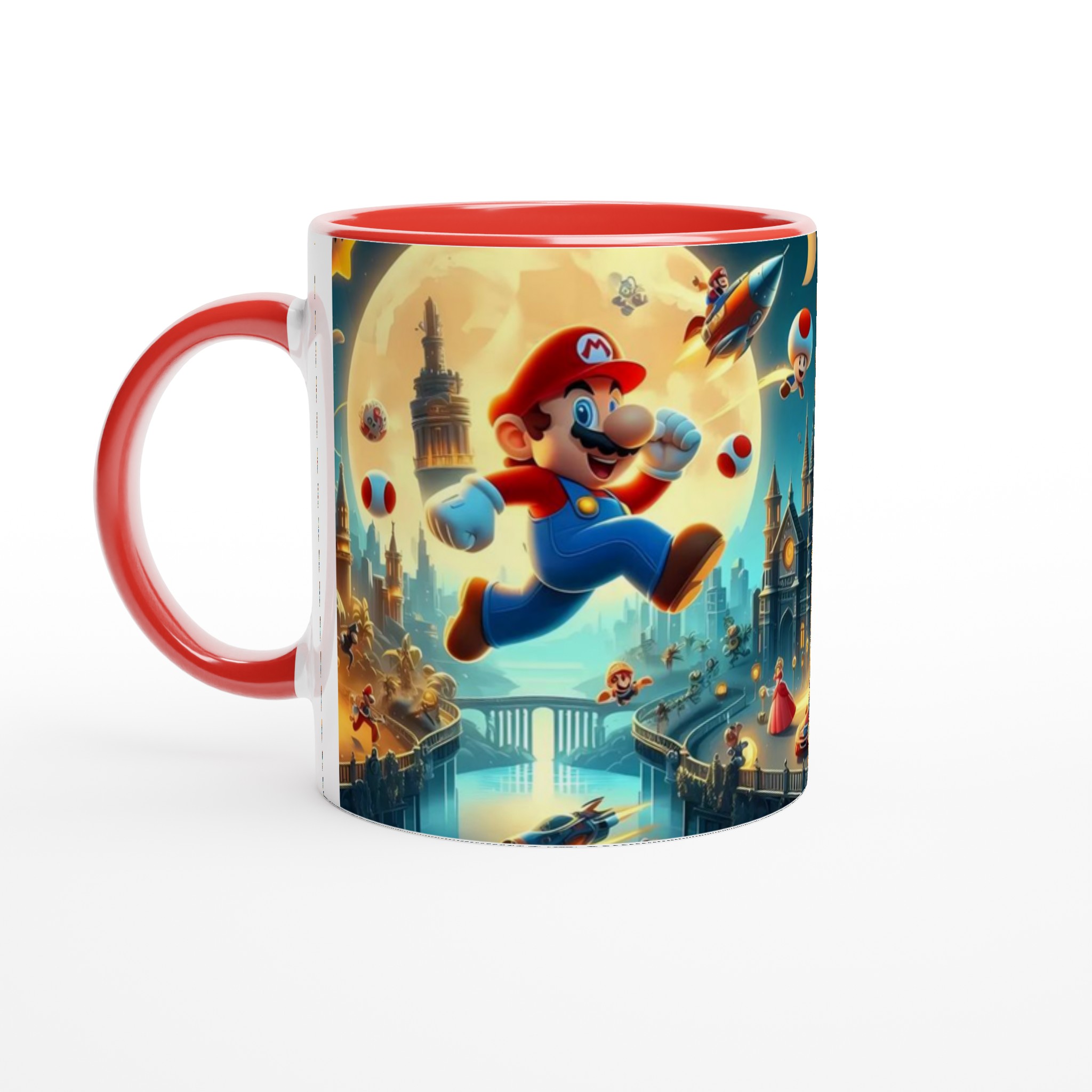 Super Mario Adventure 11oz Ceramic Mug – Vibrant, Playful Design in Your Choice of Seven Colors 5 db00de12-0440-4653-8e98-fd05478657d8