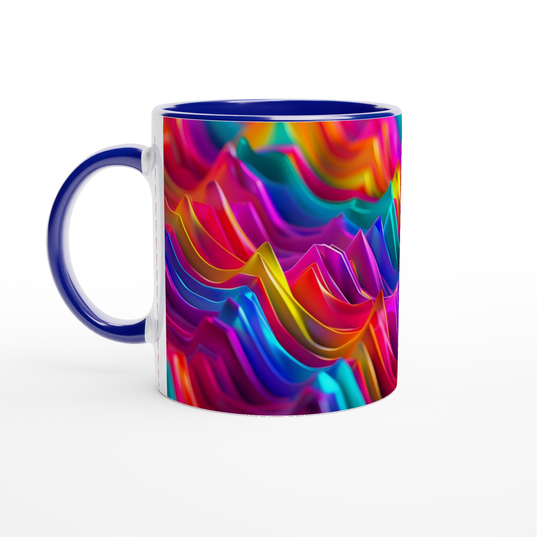 Abstrakt Färgvåg 11oz Keramisk Mugg – Konstnärlig Kaffemugg i Ditt Val av Levande Kulörer 2 db089b0f-982c-4703-ac0f-287c5f37c8aa