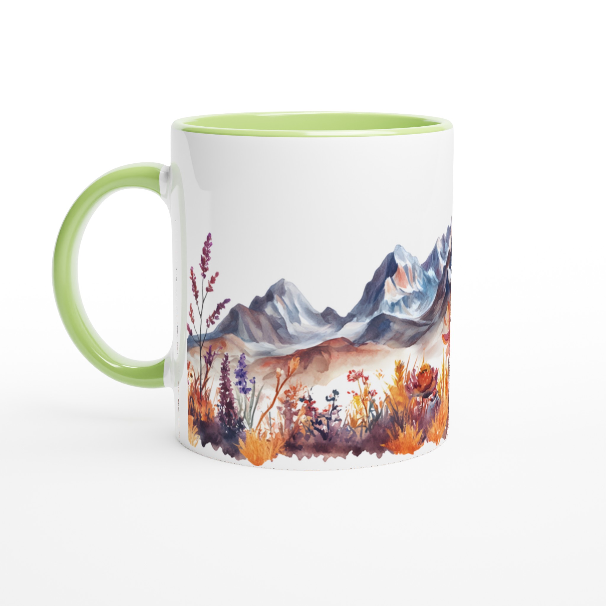 Akvarell Berg & Höstblomster Mugg – Din Unika Kaffestund i Valfri Färg! 7 db336b39-7b65-4a1c-85b1-8b42ee8bb747