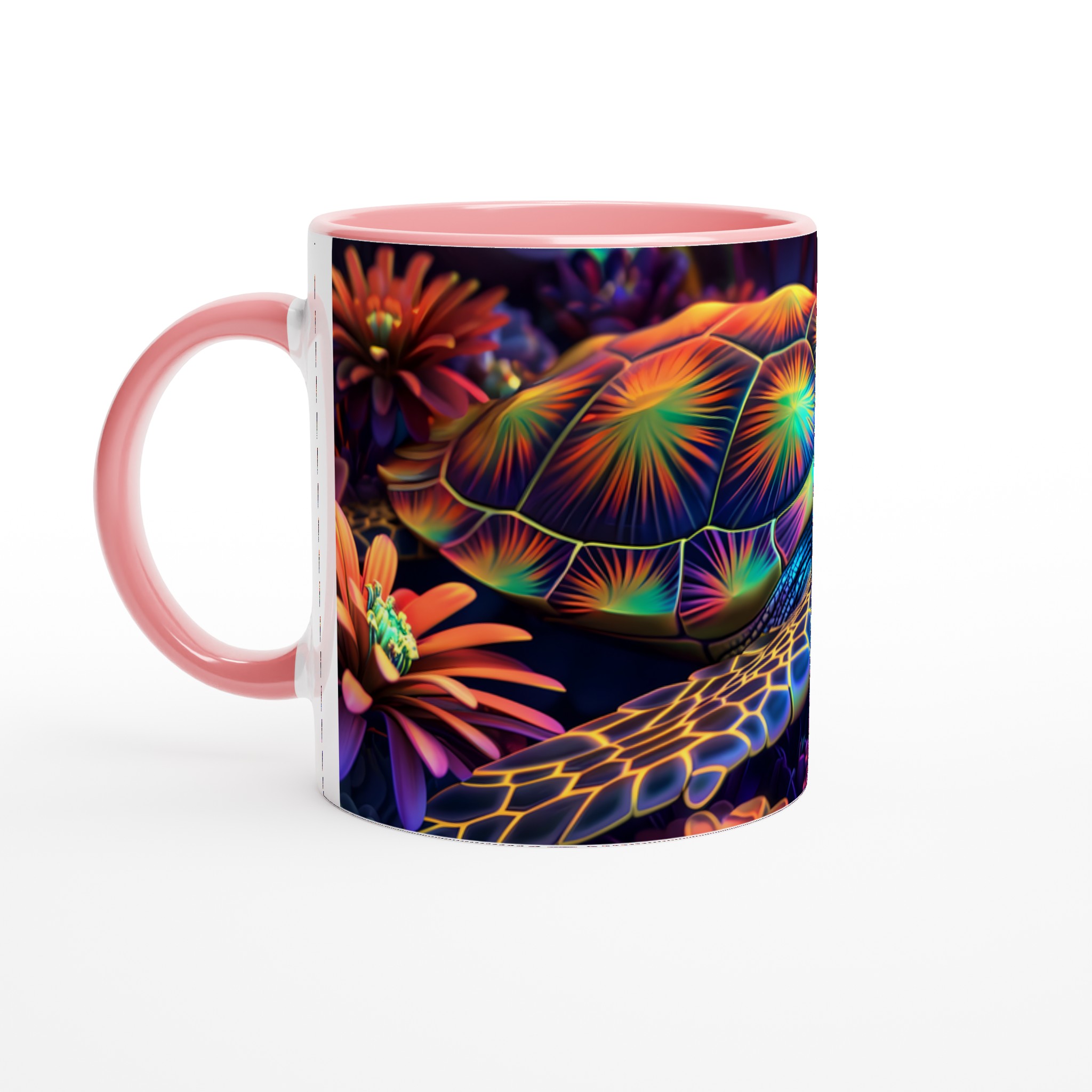Neon Havssköldpadda 11oz Keramisk Mugg – Konstfullt Tryck, Välj Din Färg! 6 db3937d6-4118-4266-97ac-92ae43093767