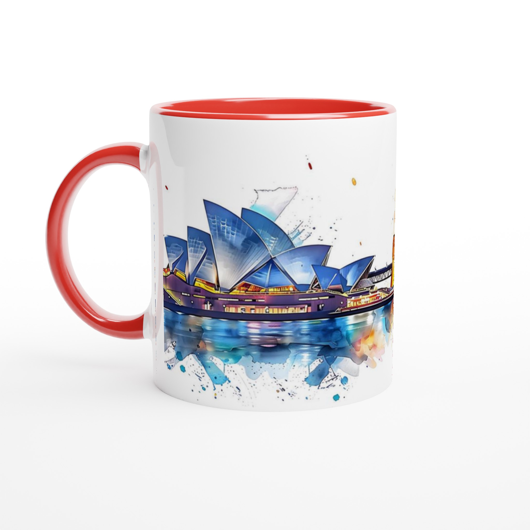 Sydney Skyline Akvarell Mugg – Färgstark Keramisk Kaffekopp 11oz 5 db3c7996-ef98-411e-9c16-e7d1c815b813