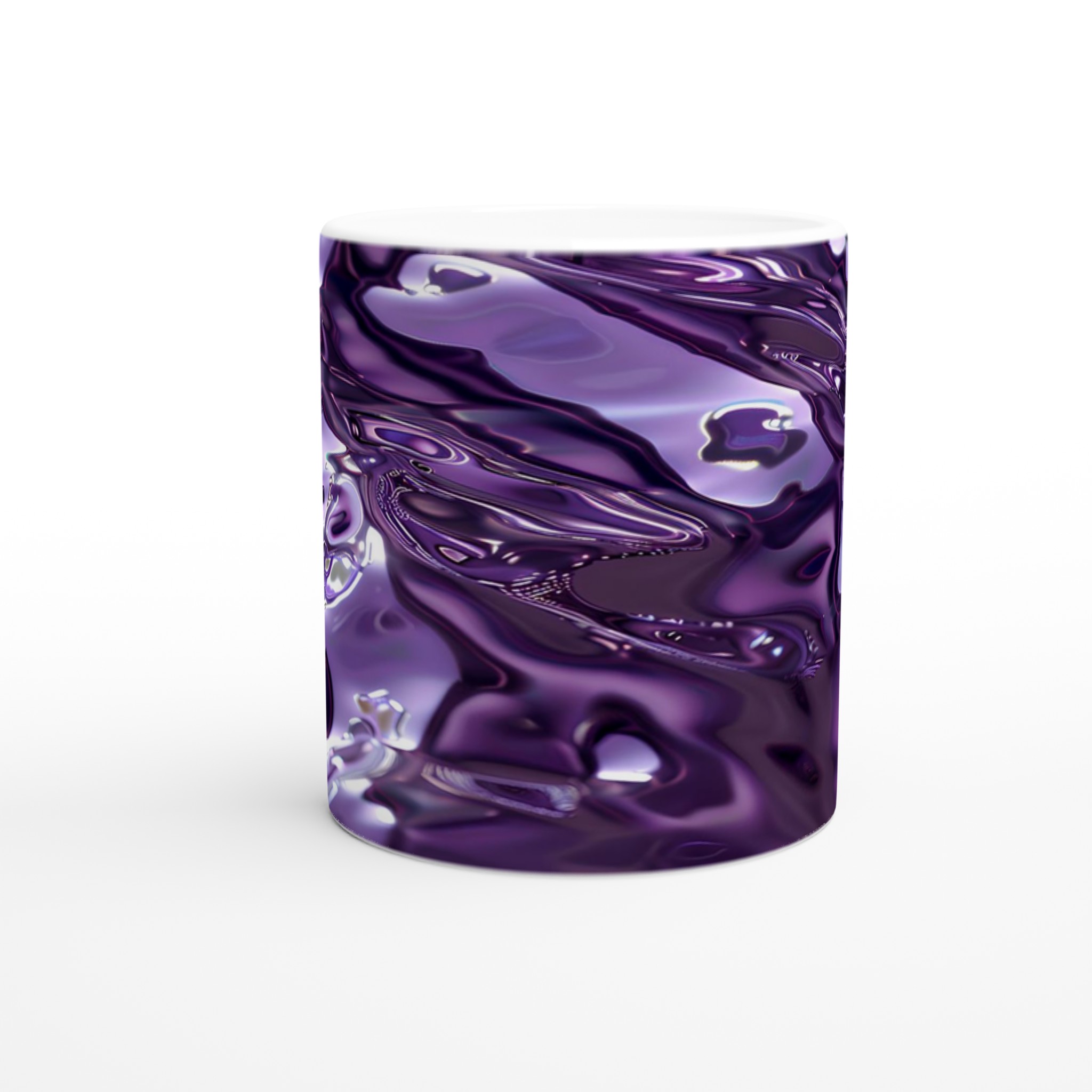 Abstrakt Lila Våg Mugg – 11oz Keramisk Kaffemugg med Hypnotisk Flytande Design 8 db9c868b-78c7-4ec3-b215-5119b260b208