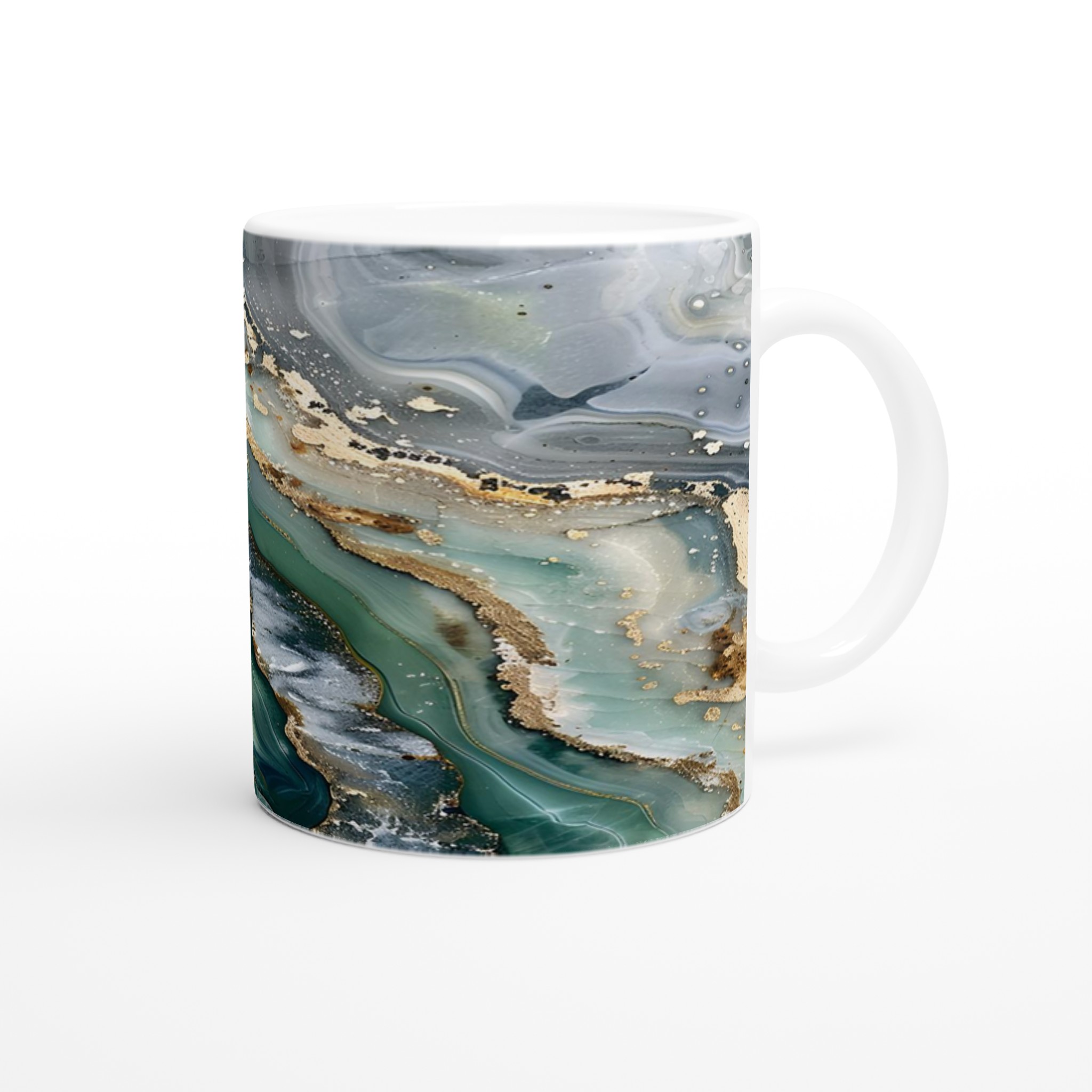 Abstrakt Smyckad Keramikmugg 11oz – Marmor- och Guldskimrande Design i Olika Färger 9 dbaa560d-861d-47a1-a08d-45407fcaccd3