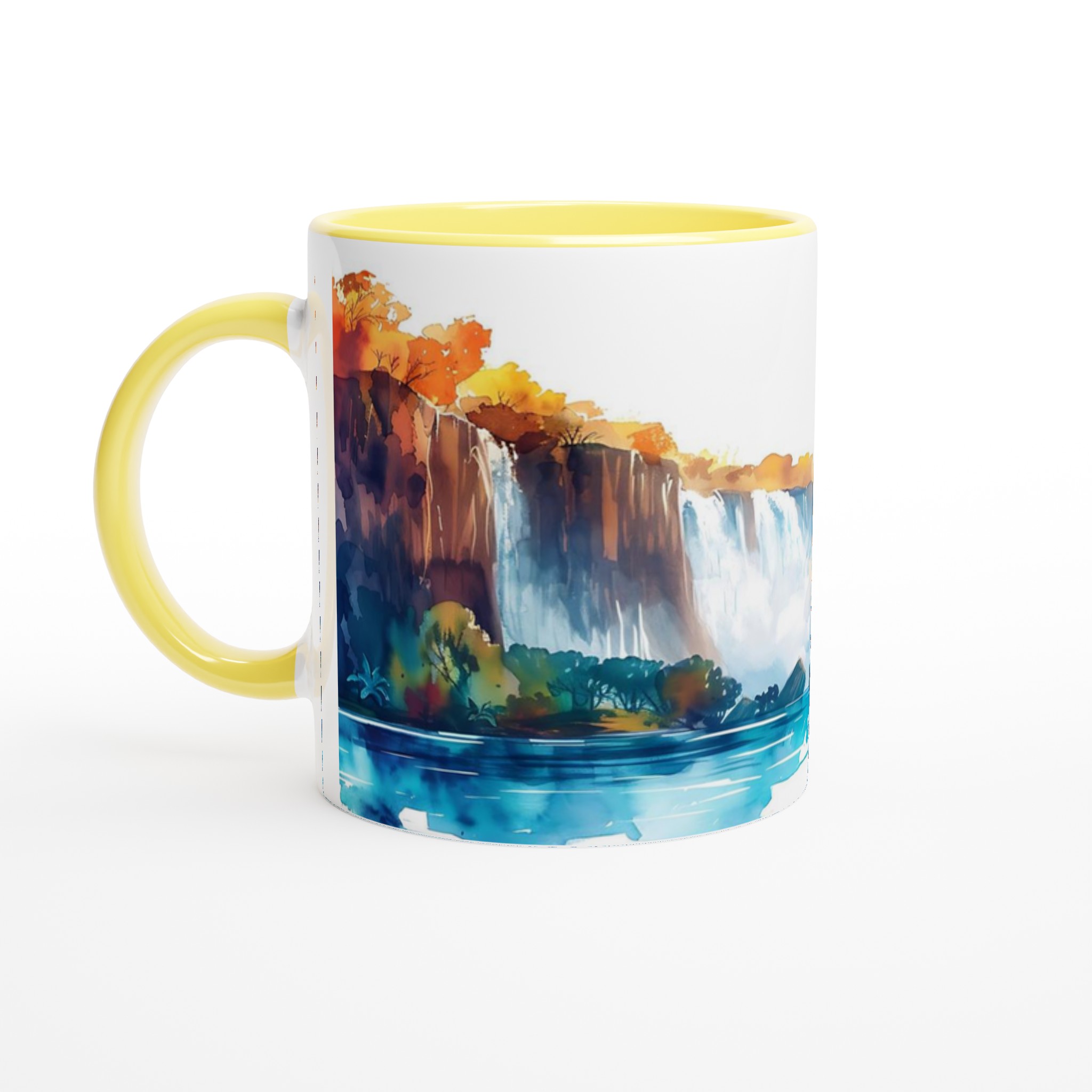 Akvarellvattenfall Keramisk Mugg – Konstfull Design i Flera Färger 3 dc08976a-871b-4c2a-a41d-ca03c252b127