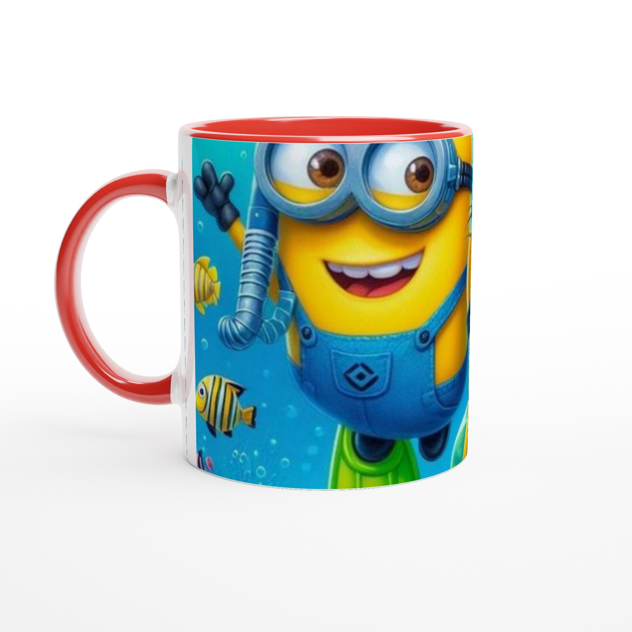 Vit 11oz keramisk mugg med färgstarkt Minions-motiv – välj bland flera glada färger 5 dc17eaac-3e78-4d14-a5fd-c3f9a495a2f5