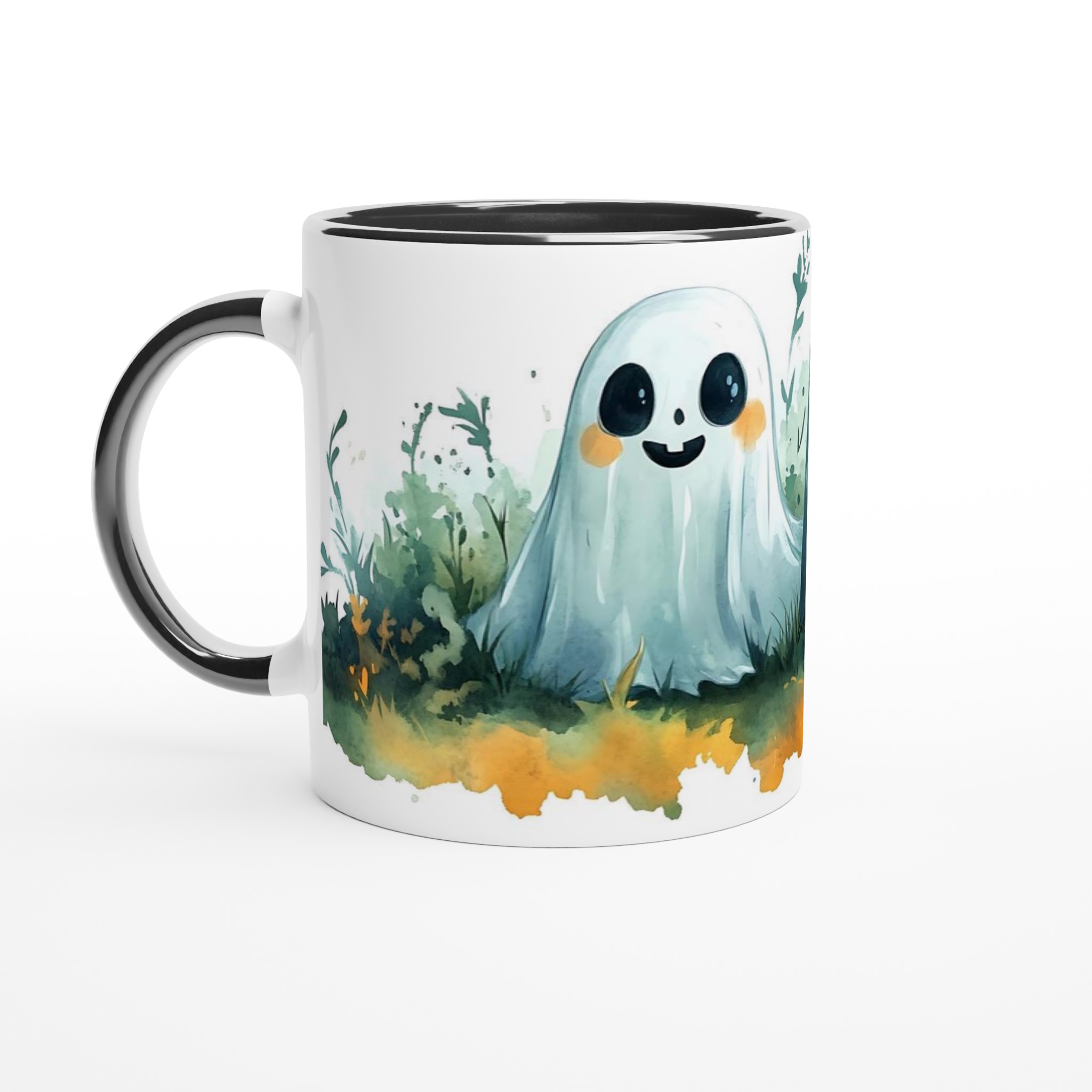 Söt Halloween Spökmugg i Akvarell – Charmig Keramikmugg för Kusliga Kaffestunder, Välj bland Flera Färger 4 dc27c48b-e31d-4e05-9c6e-33bc00dbeed8