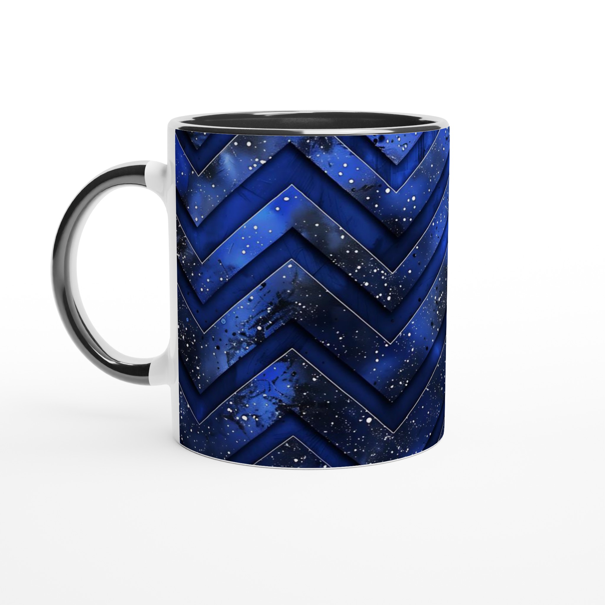 Vit 11oz keramisk mugg med stjärnhimmel i blå och svart – välj bland sju färgstarka nyanser 4 dc71f1f7-9491-4074-83f8-fc0ad22d5839