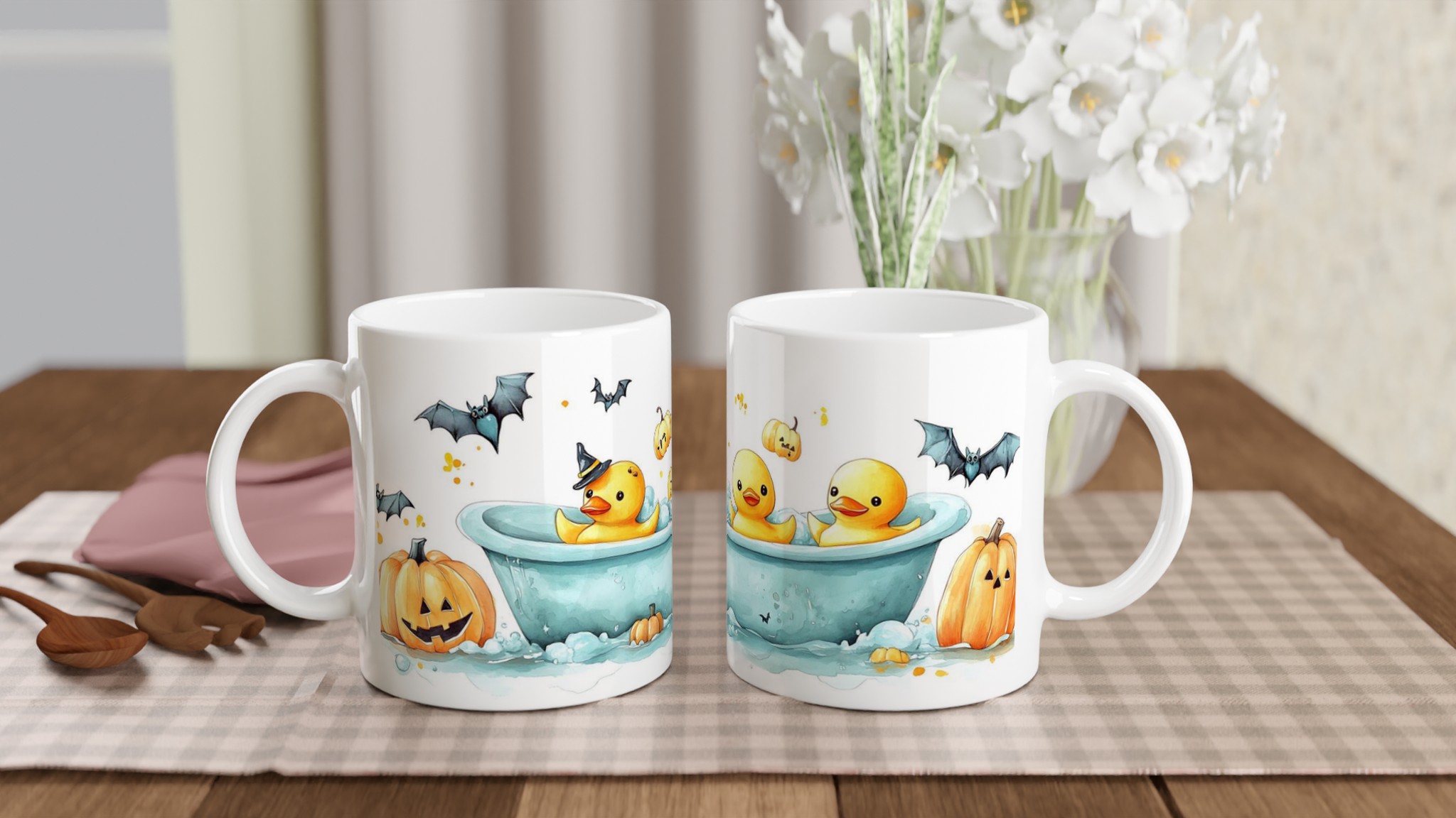 Bus eller godis ankor keramikmugg – Rolig Halloween-design för alla åldrar, i ditt val av sju färger! 10 dcb586ff-ed7d-49eb-8f01-b99125d7fce9