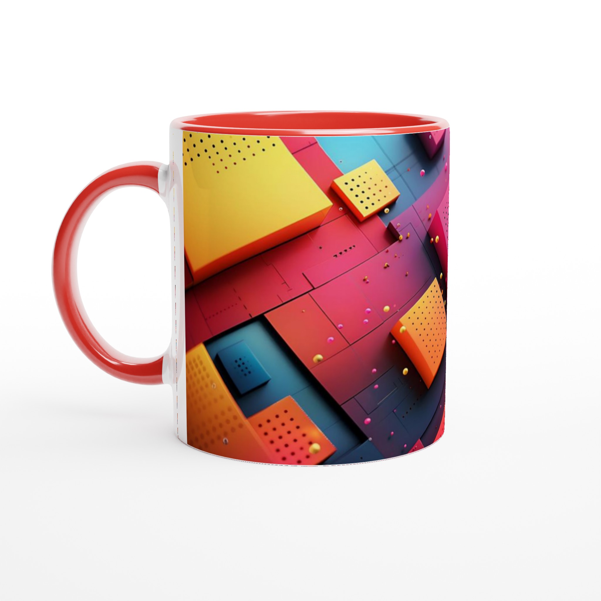 Abstrakt Geometrisk 11oz Keramisk Mugg – Modern Design i Valfri Färg 5 dcb92dcd-c2bc-494a-919f-0f49c073fc42