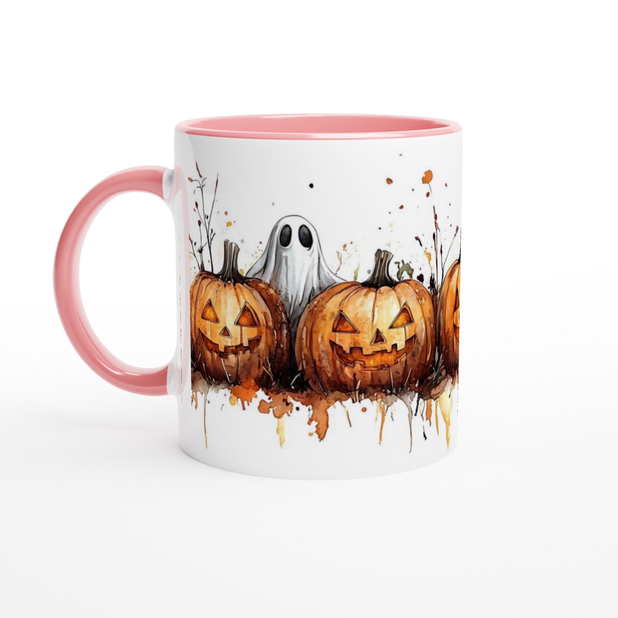 Bus eller Godis! Halloweenpumpa & Spöke - 11oz Keramisk Mugg 6 dcfe416d-af41-4a1a-b5aa-3860aa847007