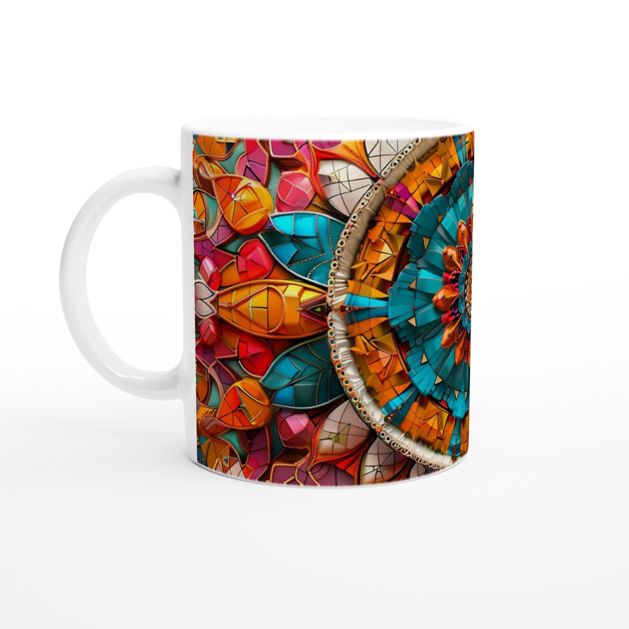 Mångfärgad Mandala 11oz Keramikmugg – Välj bland 7 Livfulla Färger för Din Unika Stil 1 dd3a402a-62dd-4bec-b322-497d463b7911