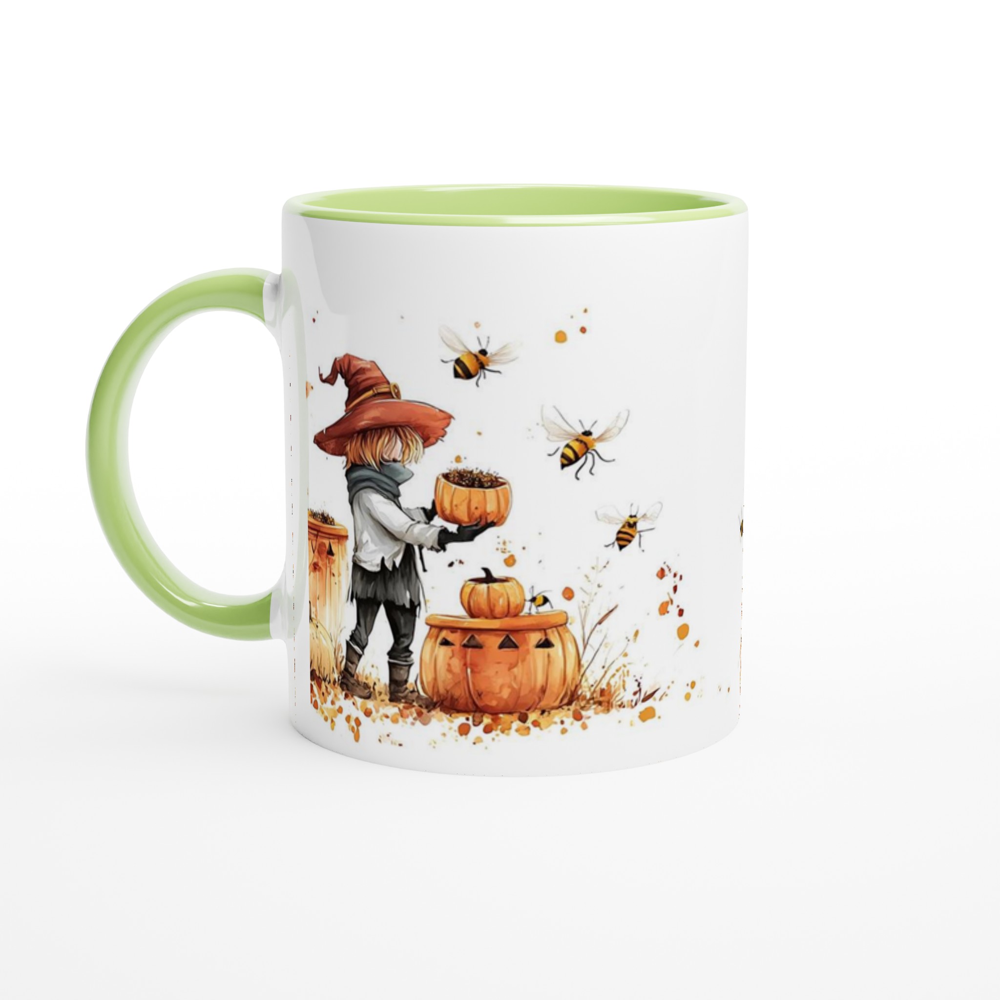 Höstmagi Keramikmugg - Charmig Häxdesign & Bin i Vattnenfärg - 11oz 7 dd6b2d3b-59de-4aba-b68c-6b410abaa103
