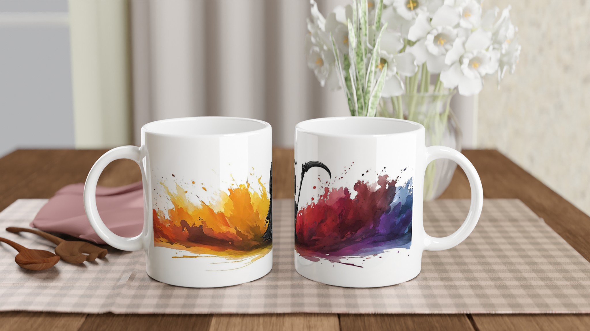 Chibi Reaper Colorful Splatter Mugg – Charmigt Mörk & Livfull Keramisk Kaffemugg i Ditt Val av Färg 10 dd6d46b8-f9f2-469a-9685-ec1f9d6a7feb