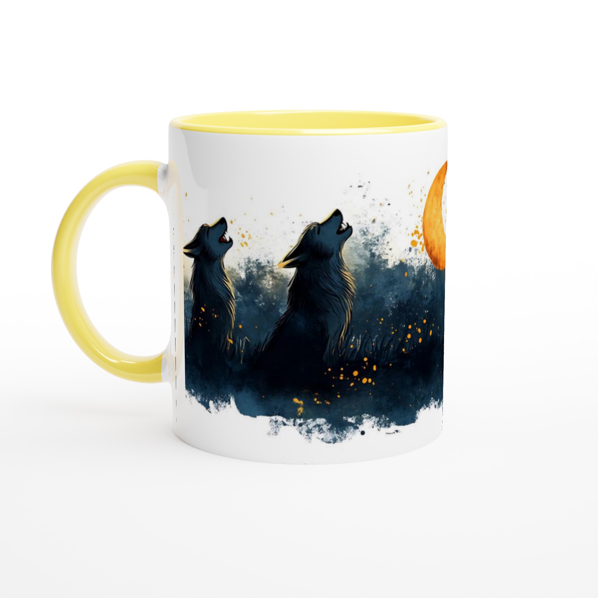Månhylande Vargar Keramisk Mugg - Mystisk Skymningsdesign i 7 Färger 3 dd8fb0de-23d9-4d74-987d-d3e51b1ef7c3