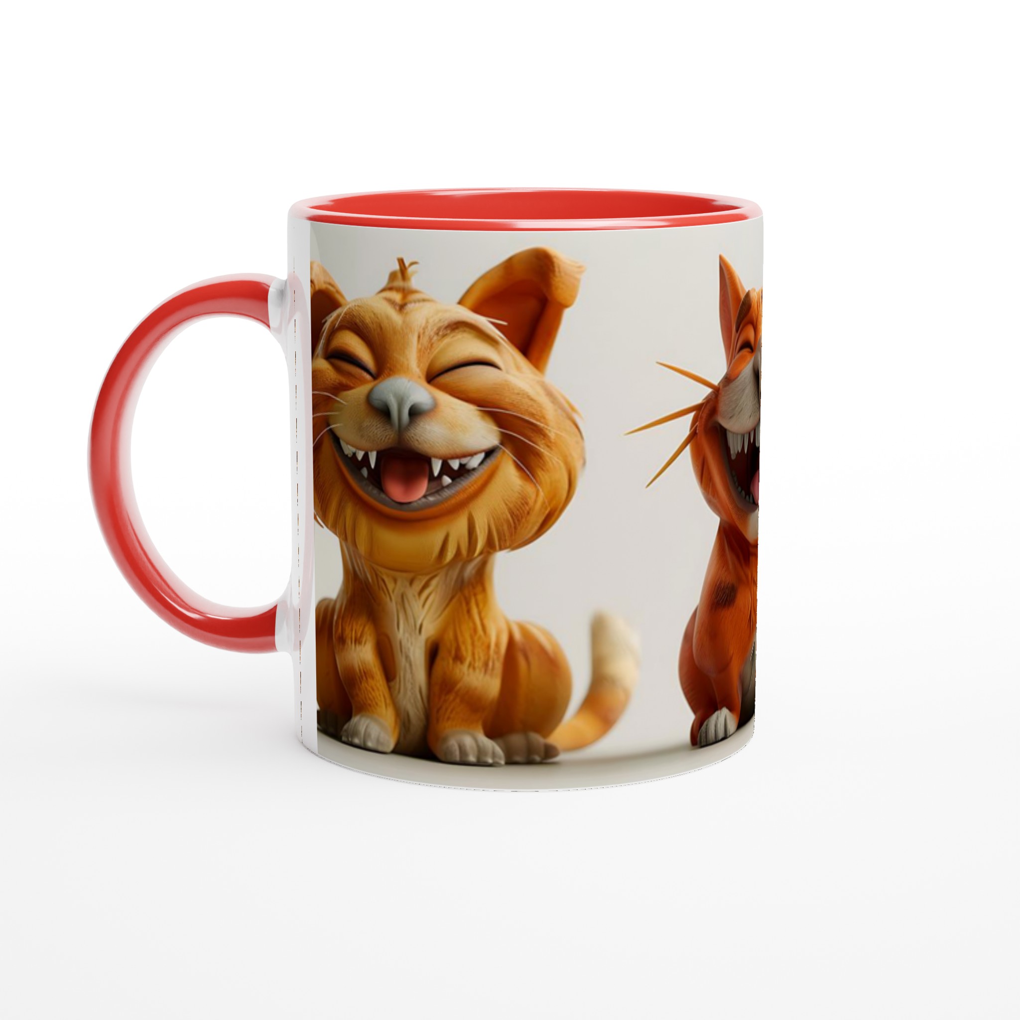 Skrattande Katt & Kanin 11oz Keramikmugg – Glädjefulla Djurmotiv i Valfri Färg! 5 dd97b06c-c3b8-4541-8e67-578b51123dc4