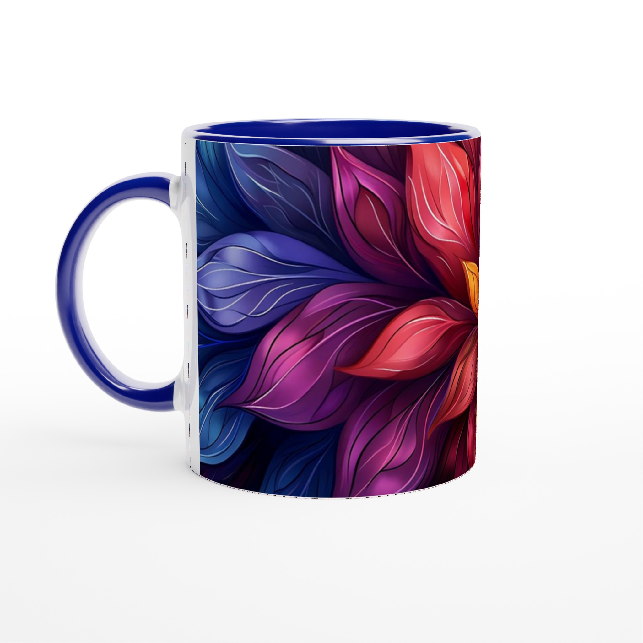 Abstrakt Blommig 11oz Keramisk Mugg – Konstfull Design i Levande Färger, Välj Din Favoritnyans! 2 ddb5f5e9-ea11-42a1-b542-05ad28053acd