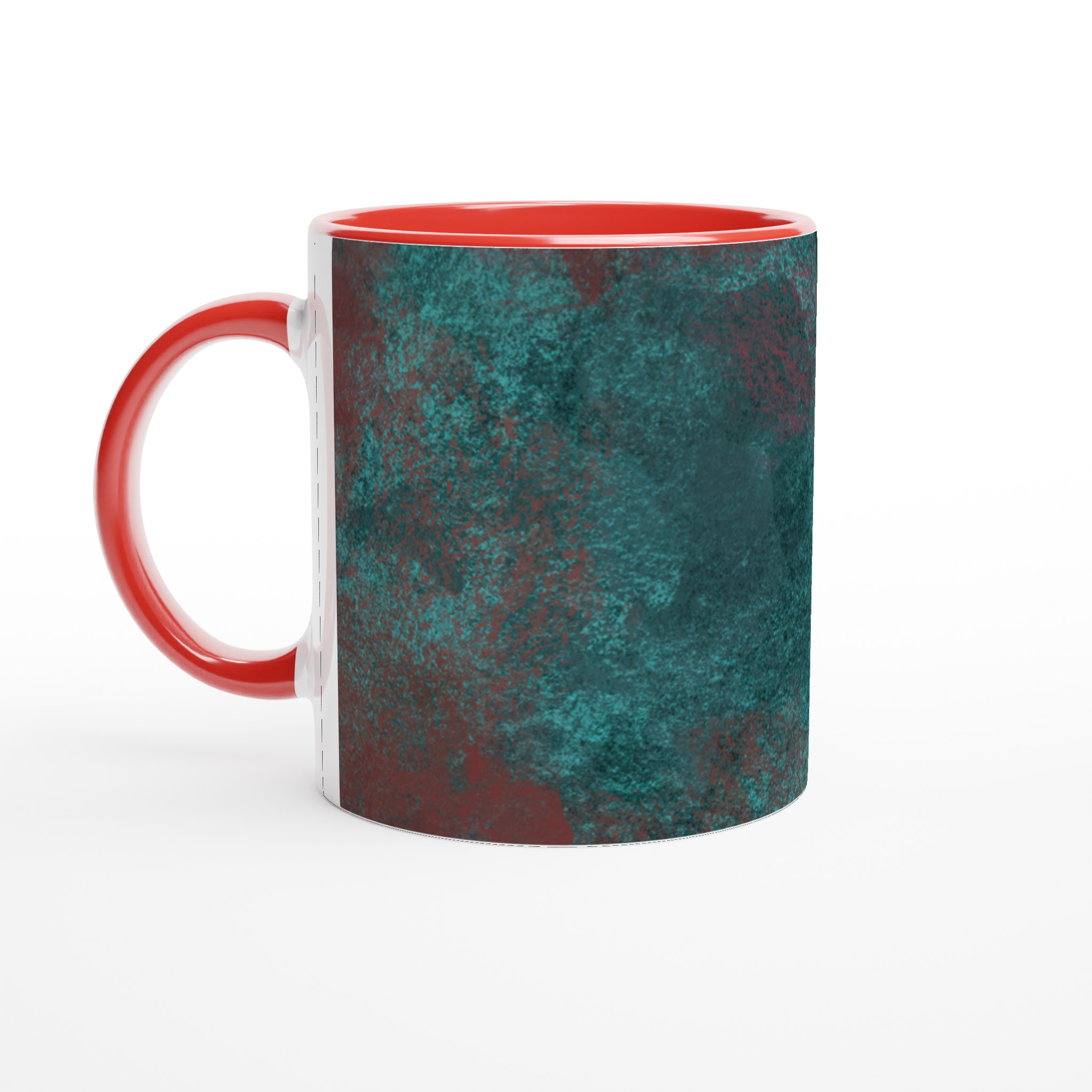 Vit 11oz Keramisk Mugg med Konstnärlig Abstrakt Design i Flera Färger 5 ddca8d3b-1163-4d58-b5fd-4025ea82c1b4