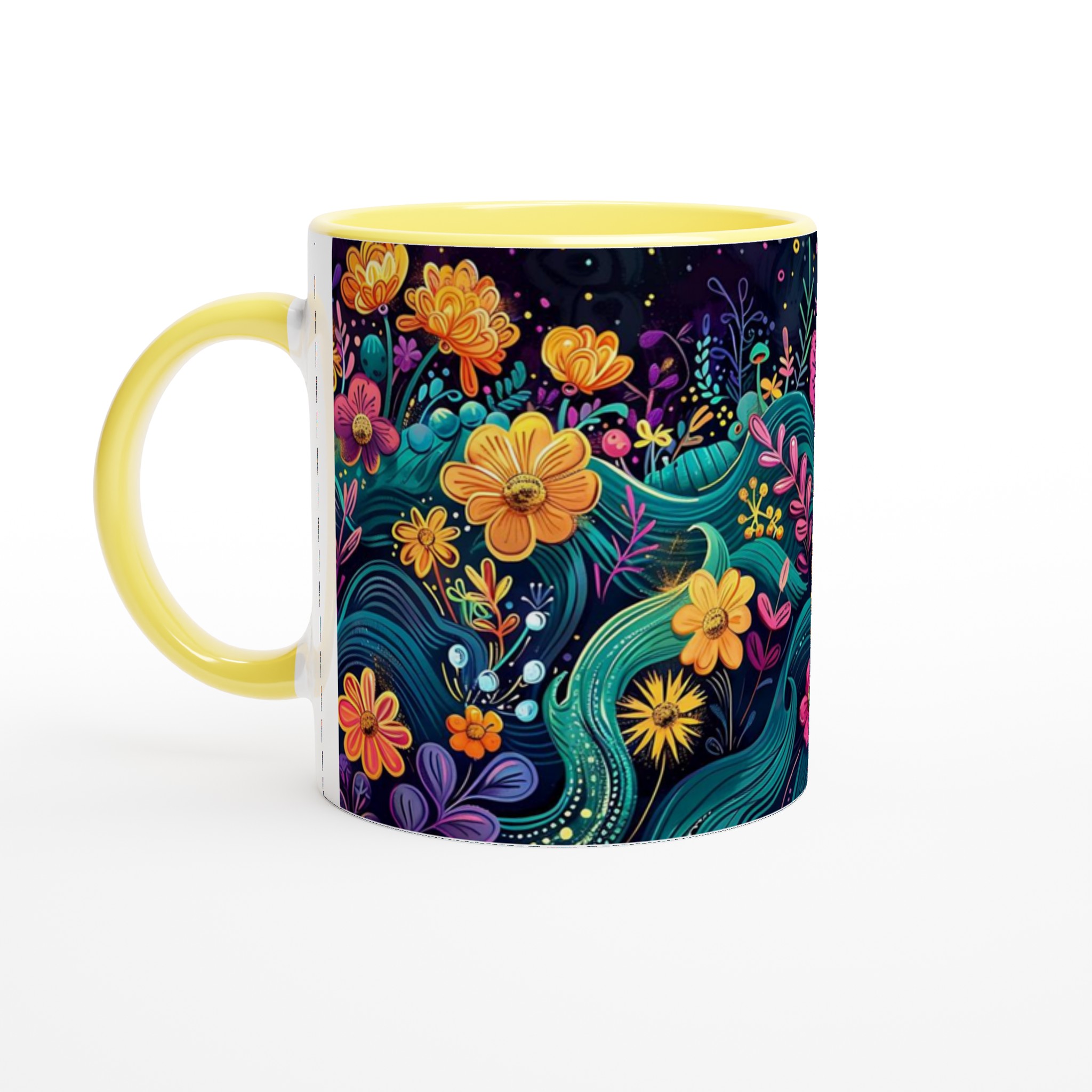 Färgsprakande Blomstermugg – En Konstnärlig Kaffekopp för Dig som Älskar Glädje och Färg 3 dde59aff-37b1-4dc9-b4f9-c2bbe5e1e015