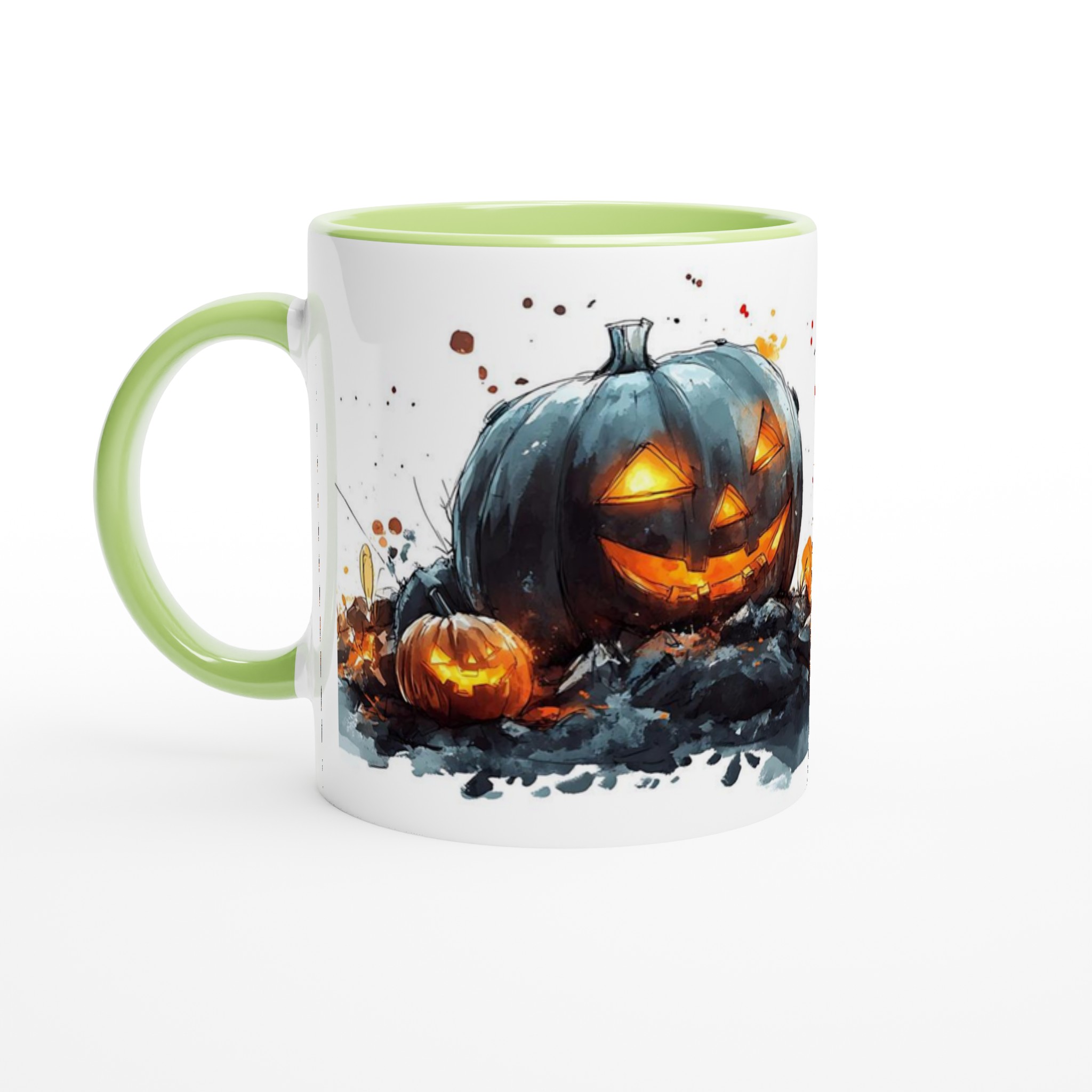 Mystisk Halloween Pumpa Mugg – 11oz Keramisk Kaffemugg i ditt Val av Sju Kusliga Färger 7 ddebbf62-ee64-4fdb-b455-9eefbc150260