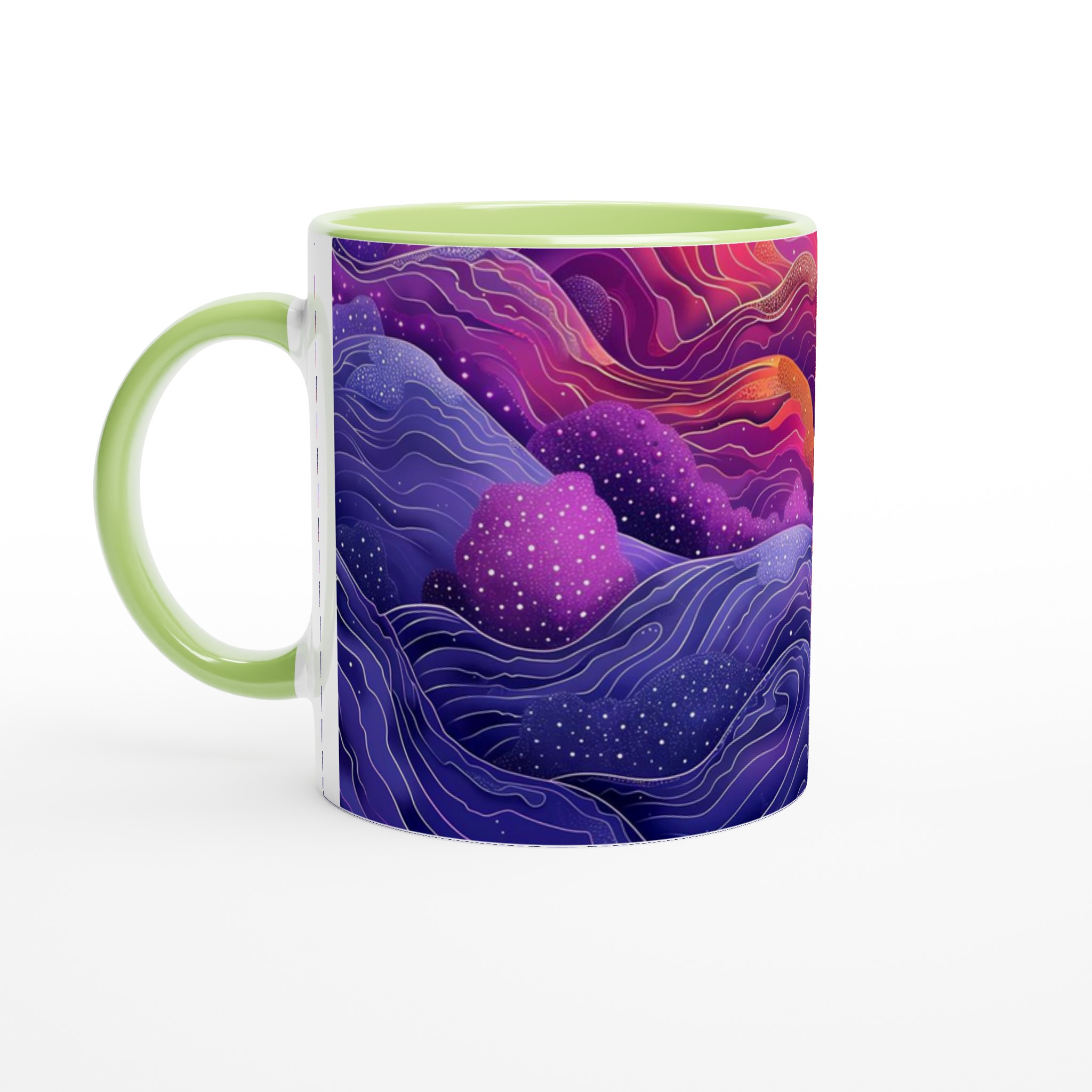 Magisk Bergskedja – 11oz Keramisk Mugg för Kaffe & Te i Sju Färgstarka Nyanser 7 ddf444ac-694c-4807-8eb1-ef76886bfa05