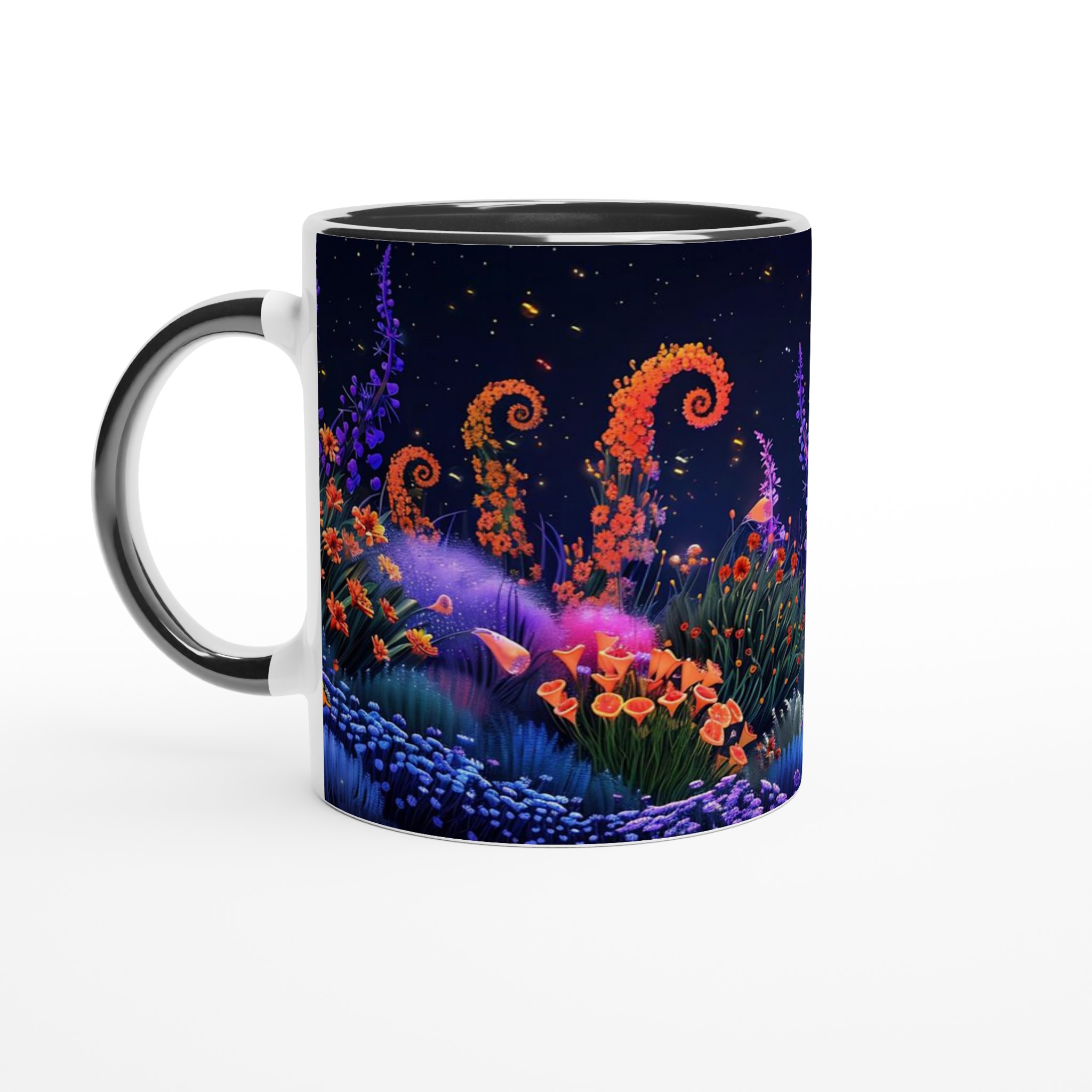 Magisk Nattblommor 11oz Keramikmugg – Drömsk Design i Färgstarka Nyanser 4 ddf728f5-3145-4ea5-816c-4120e1c2dd65