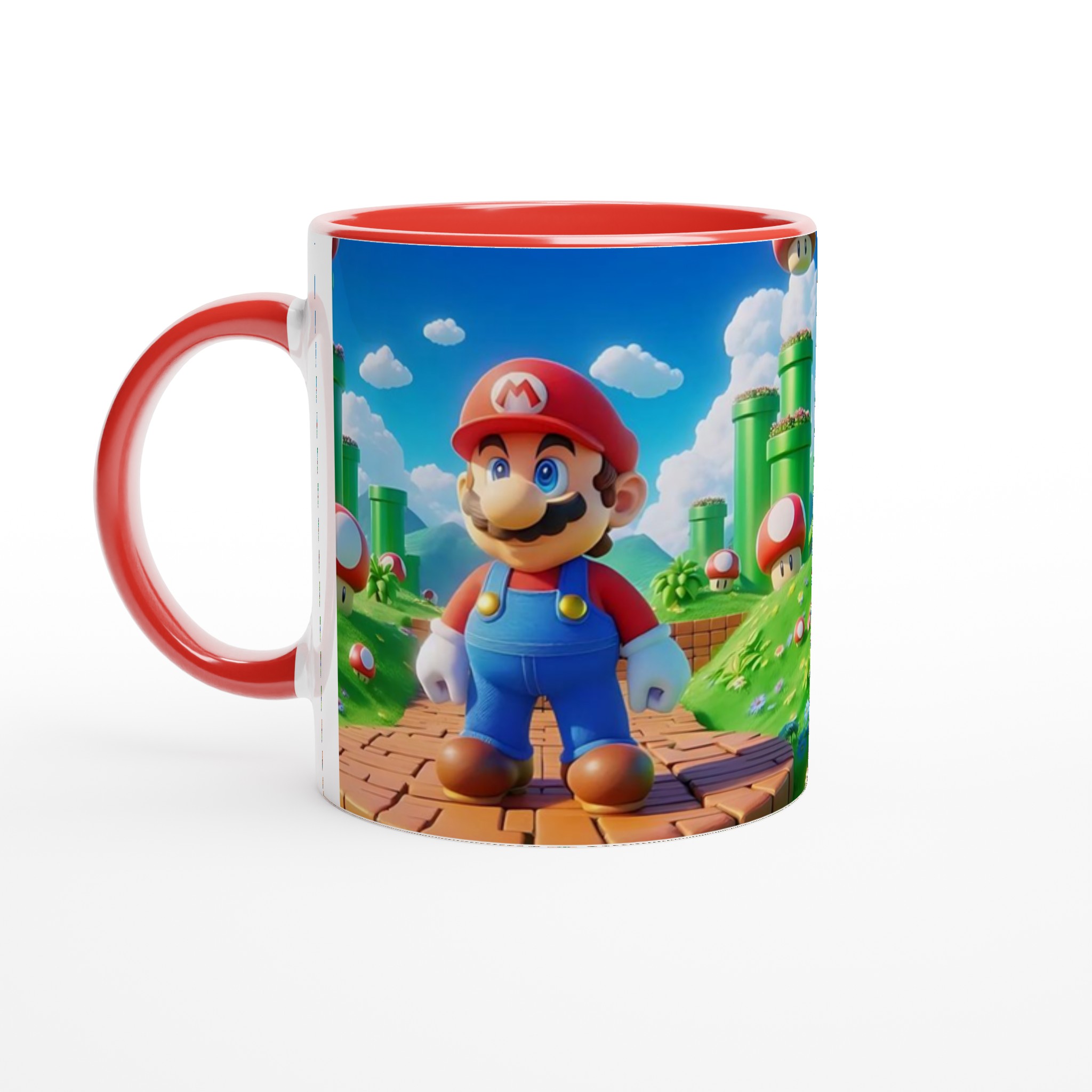 Vit 11oz keramisk mugg med färgstarkt och lekfullt spelmotiv i sju glada färger 5 ddf9e842-c537-4722-b35c-8bec802e63b8