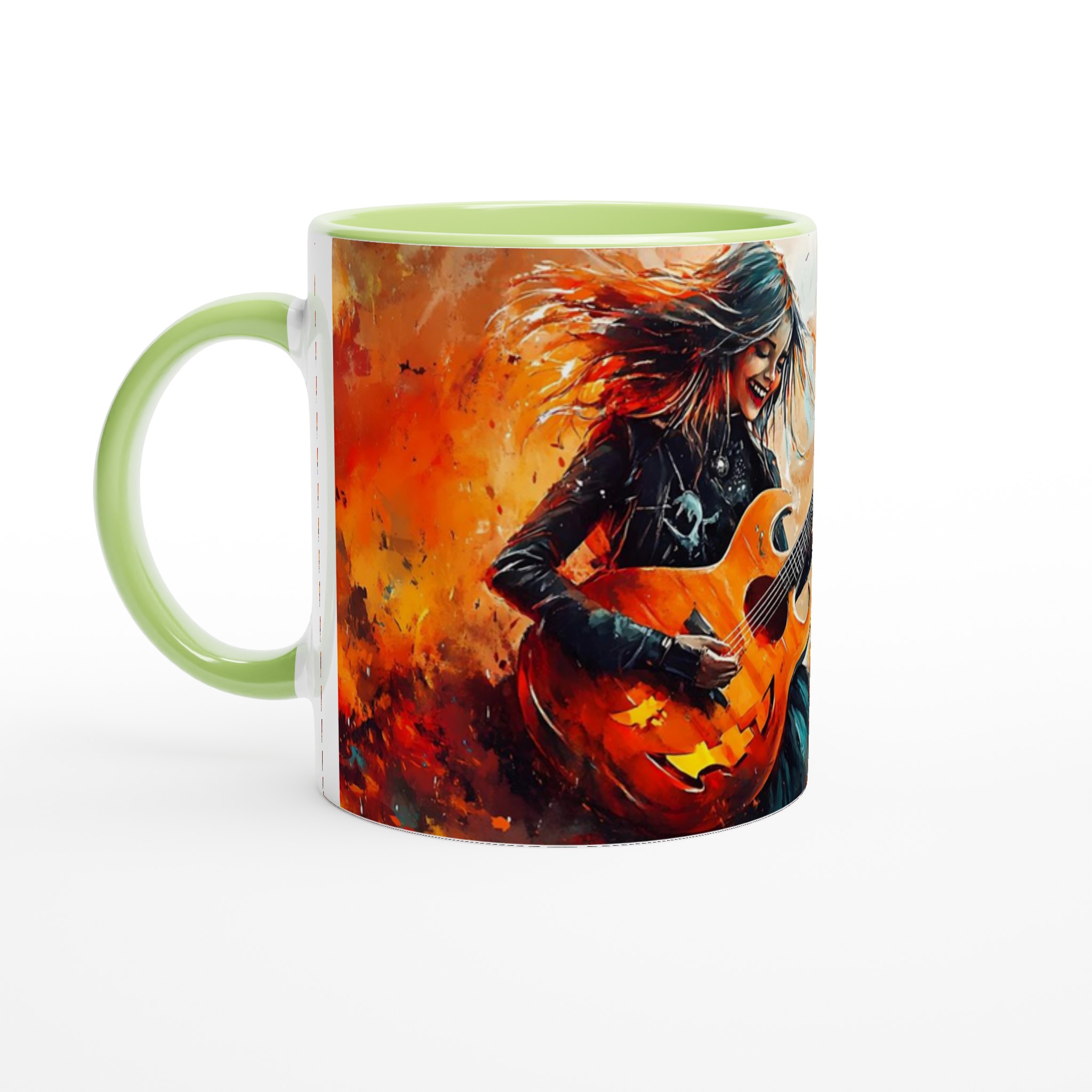 Rock On: Halloween Gitarr Mugg – Levande Design & Hållbar Keramik i Valfri Färg! 7 de06954d-52f2-4f1d-a3e6-f11025a590a7