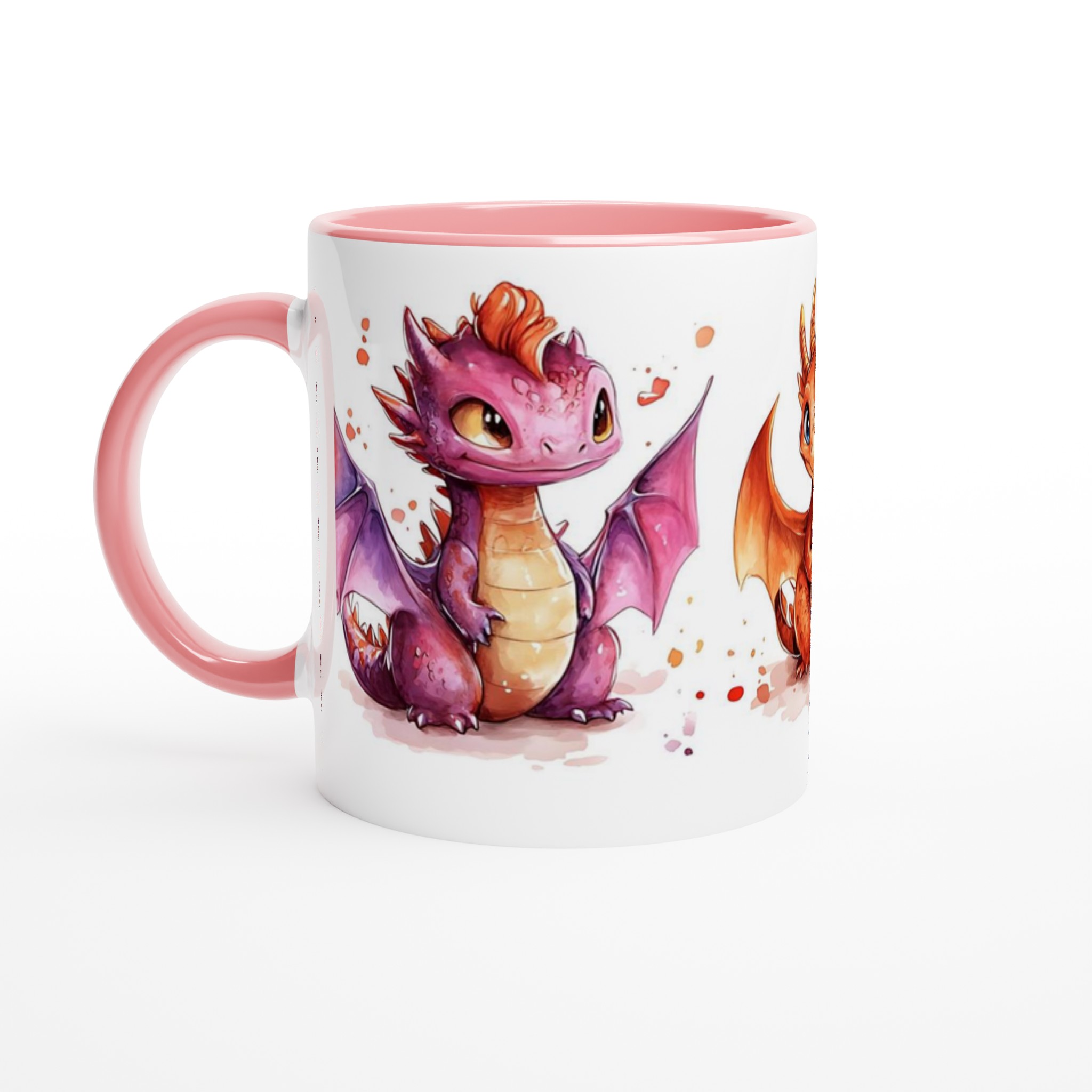 Söta Drakvänner Keramisk Mugg - 11oz i Valfri Färg, Perfekt för Kaffeälskare & Fantasyfans! 6 de24da74-c704-48aa-abc9-5998a0de50af