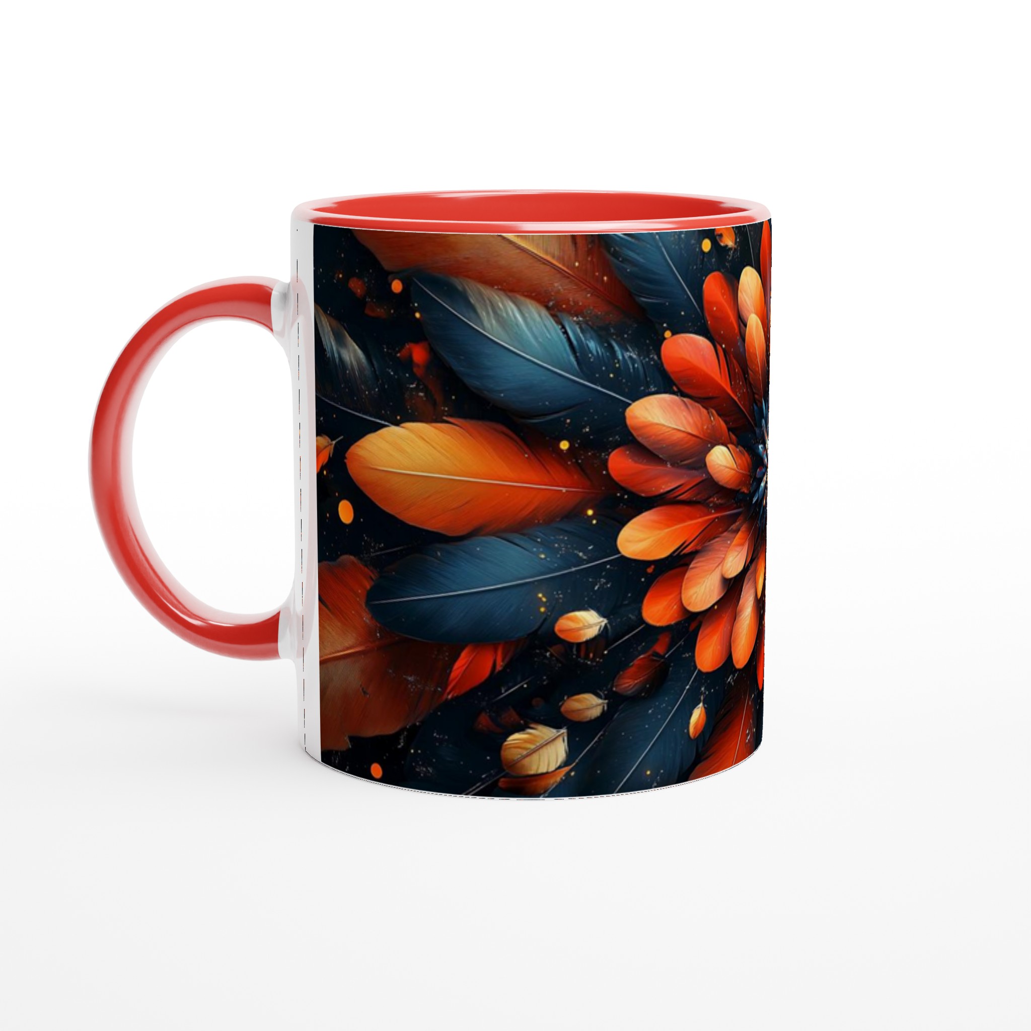 Exotisk Fjäder Blomster Mugg – Levande Kaffekopp i Klara Färger, Välj Din Favoritfärg 5 de2dbbfe-0471-4fdc-8d3a-cb33d9a5446f