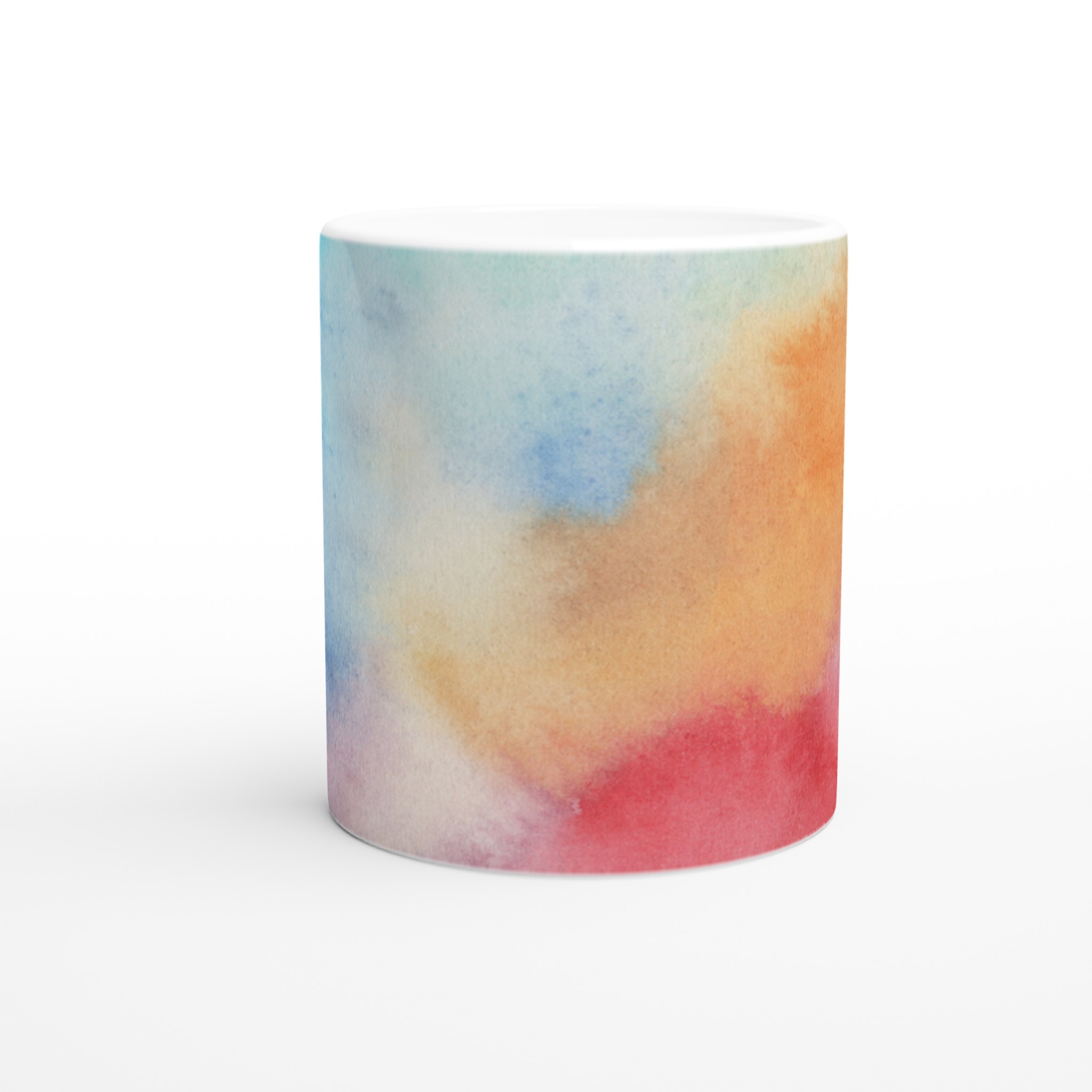Elegant Vit 11oz Keramisk Mugg med Akvarellintryck i Flera Färger 8 de3c8d4d-b94b-4140-baf3-b381f3642fdb