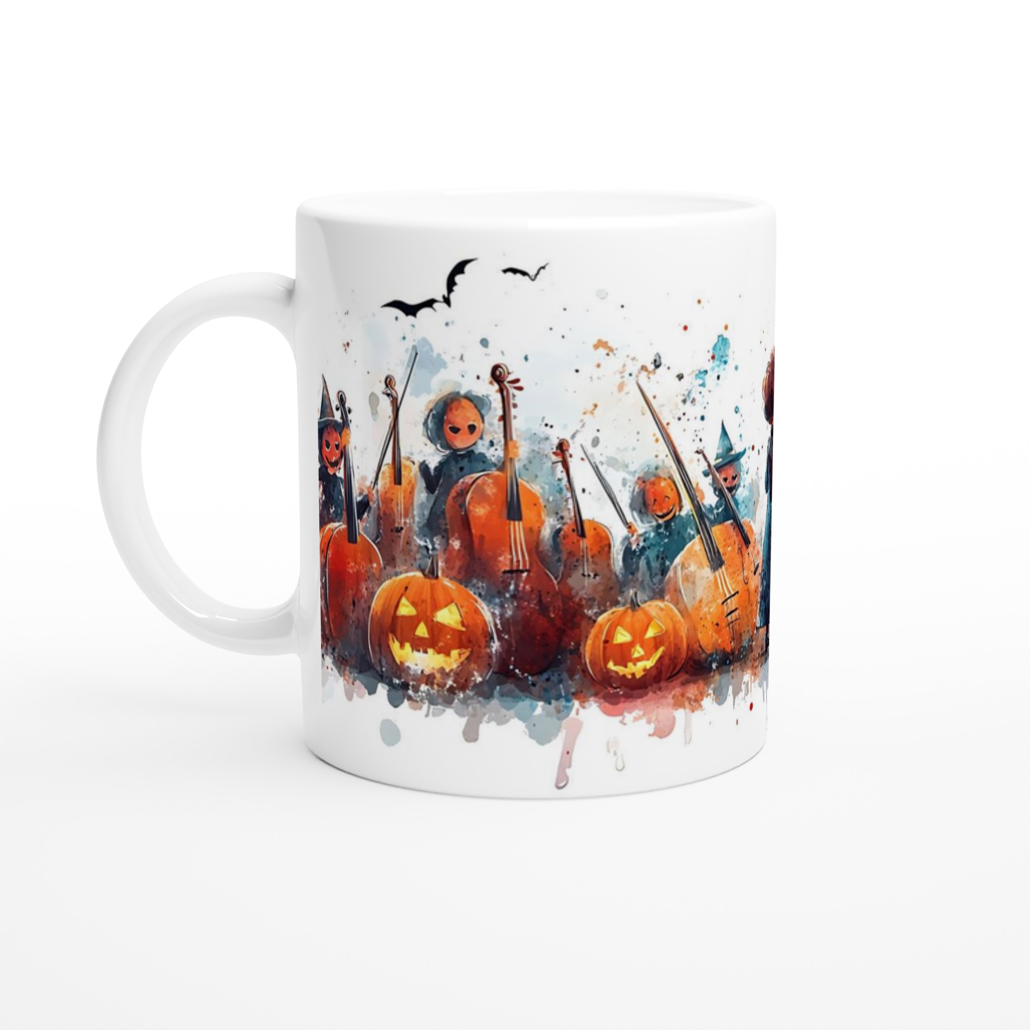 Magisk Halloweenorkester - Charmig 11oz Keramikmugg i ditt val av sju festliga färger 1 de49f4da-2c61-4319-8ac3-c741b2f4ef3a