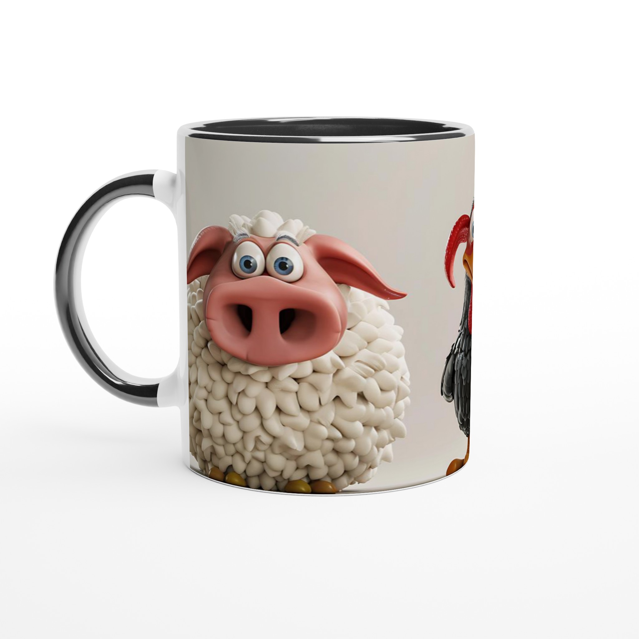 Charmiga Cartoon Djur Mugg - 11oz Premium Keramisk Mugg i Valfri Färg för Humoristiska Kaffestunder 4 de4a3066-1e43-4fb6-8ae5-11488ab0ead9