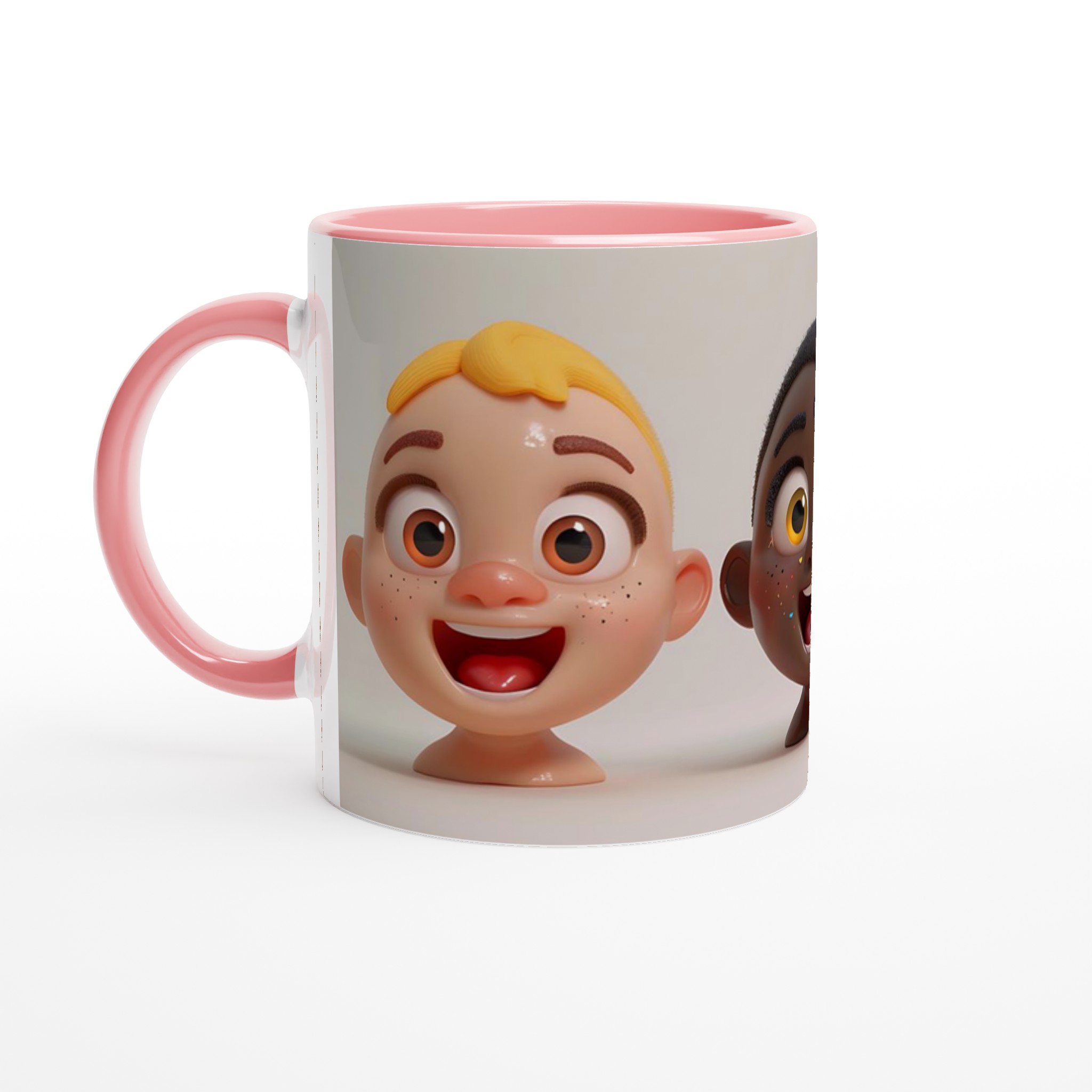 Glad Mångfald: 11oz Keramikmugg med Lekfulla Ansiktsmotiv i Flera Färger 6 de8fdd96-4bfd-41dd-9ab7-21352ae76d46